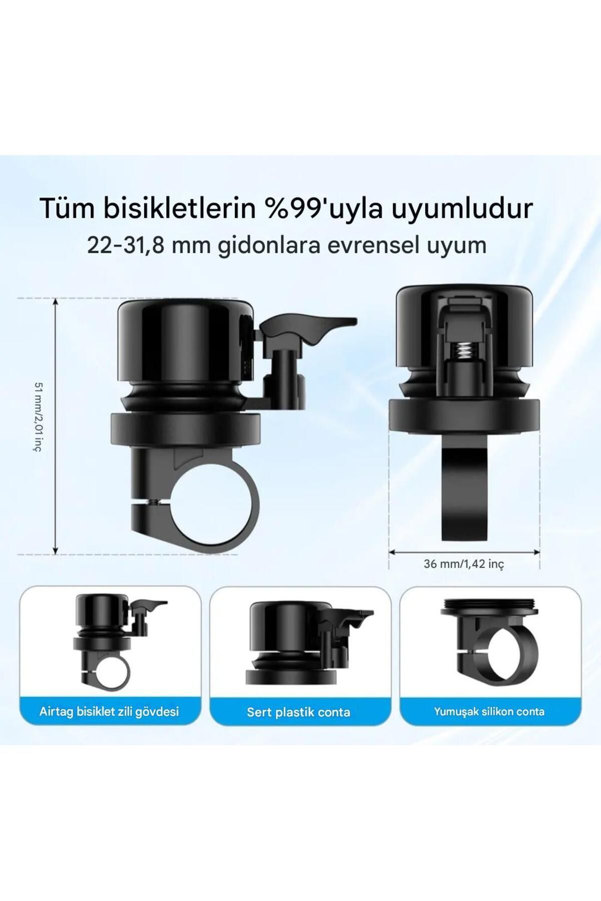 Asfal-Anti-Theft Gps Location Tracker Hidden Airtag Tracking System with Bicycle Bell Appearance 3