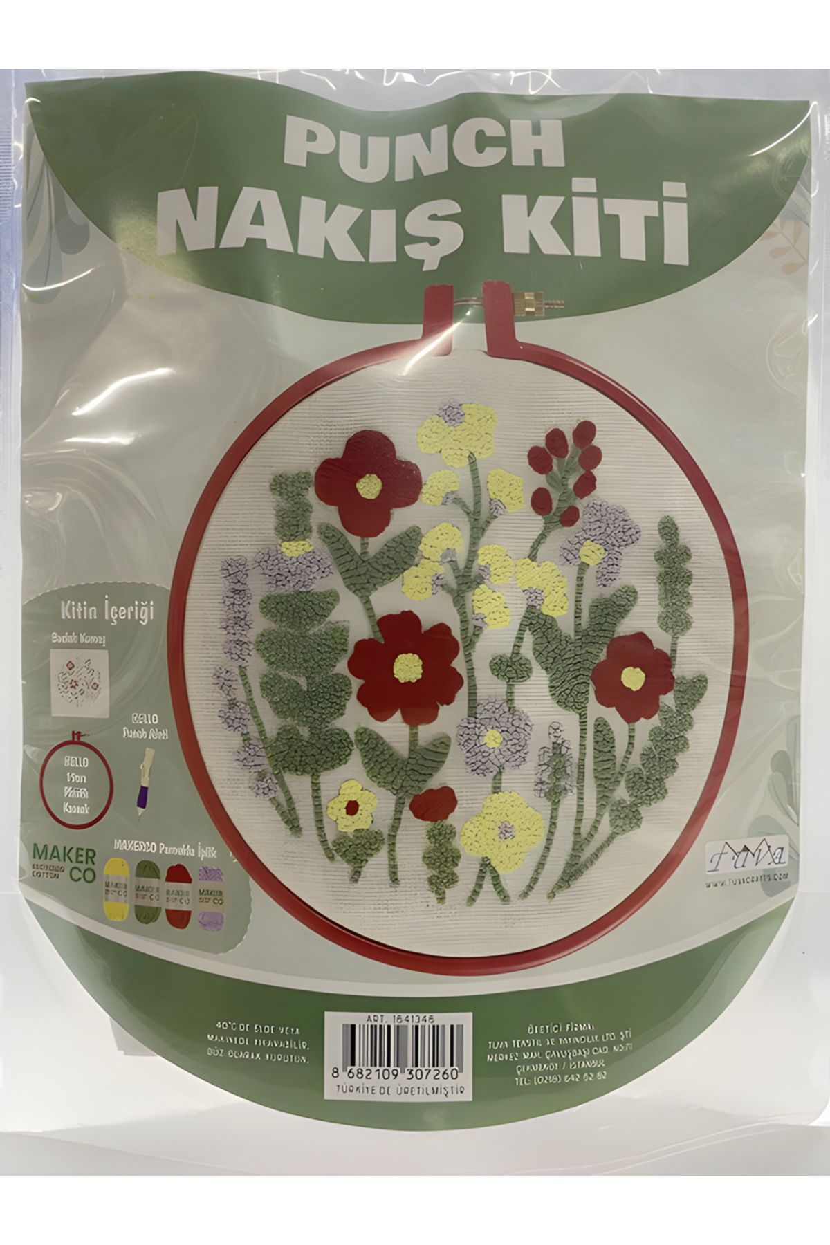 Tuva Punch Nakış Kiti Kır Çiçekleri pnk19