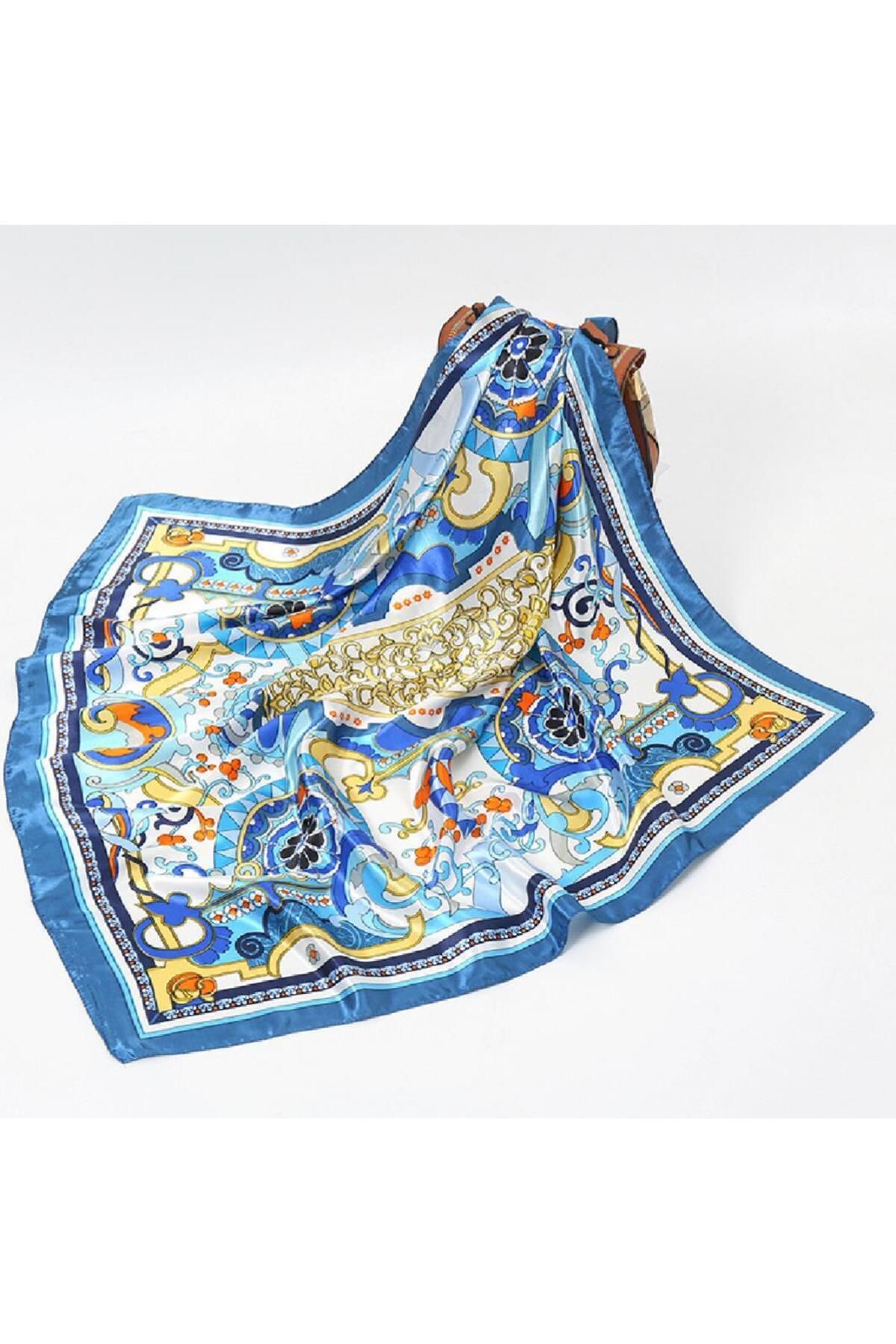 Venus Design Renkli Desenli Şal-Fular 90x90