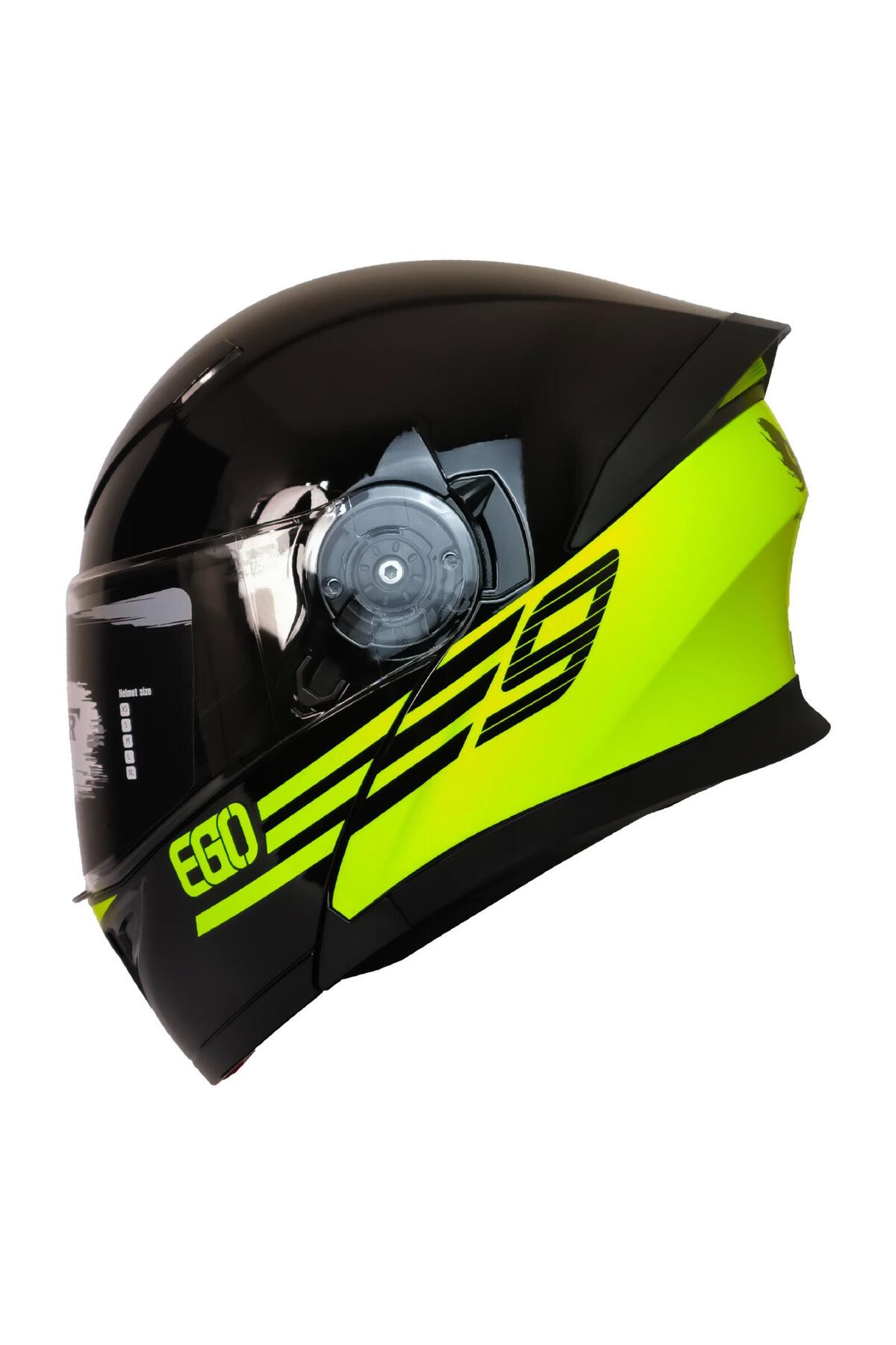 MOTOANL Motosiklet Çene Açılır Kask Ece 22.06 Sertifika Güneş Vizörü Motor Kaskı Eagle Neon