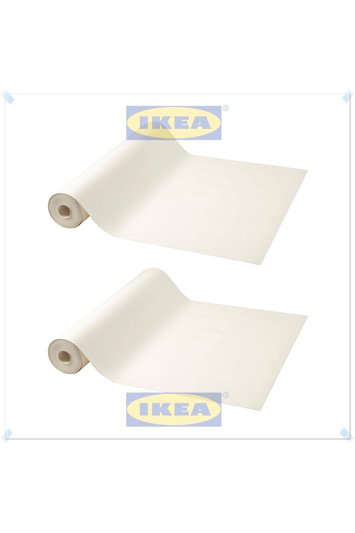 IKEA Mala Beyaz Çizim Kağıdı Rulosu, Resim Kağıdı Rulosu, 30 Metre, 2'li Set