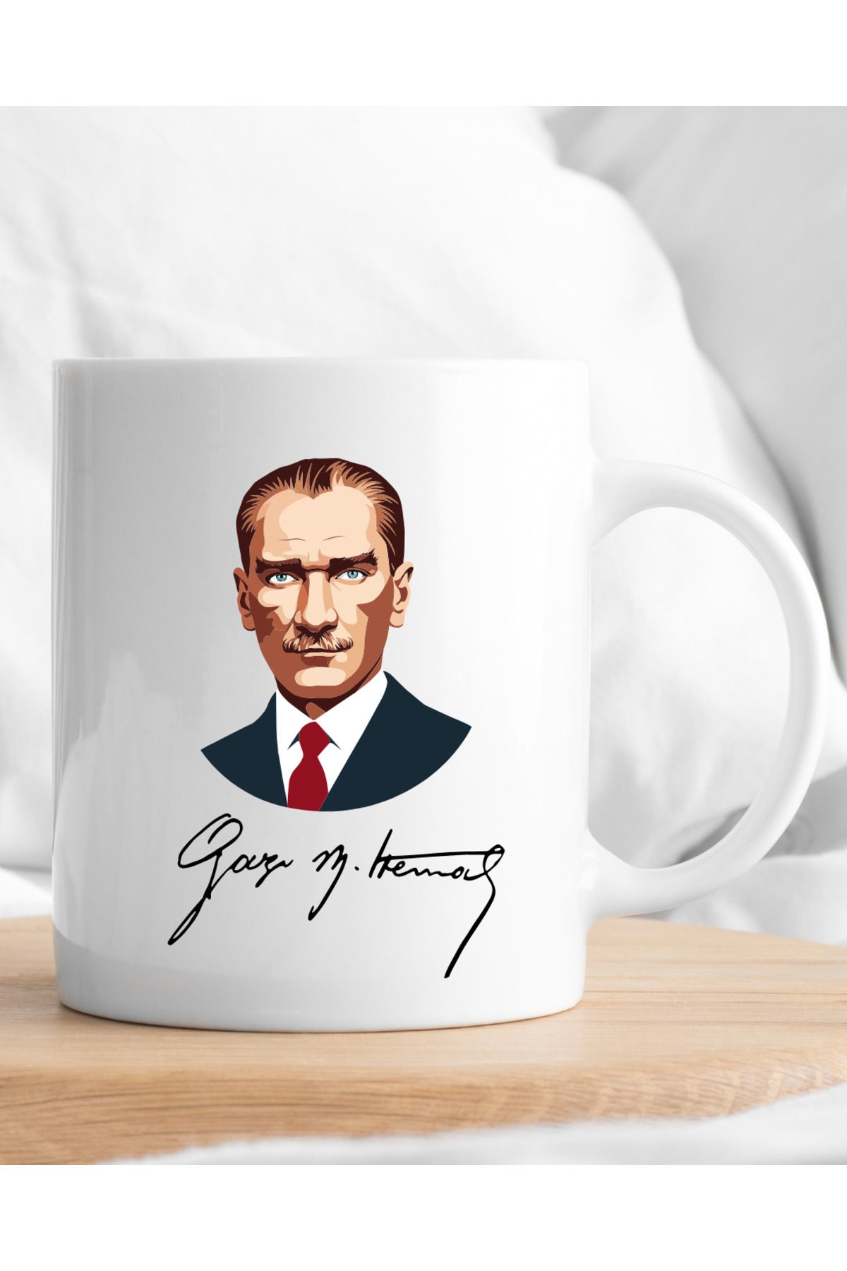 AY AN STUDYO Mustafa Kemal Atatürk Baskılı Kupa Bardak
