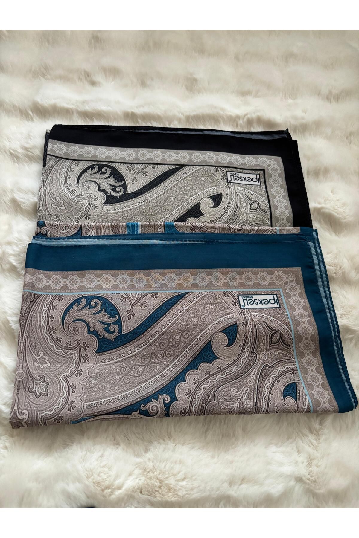 İpekseli 2 Lİ PAMUK SOFT ETNİK DESEN ŞAL