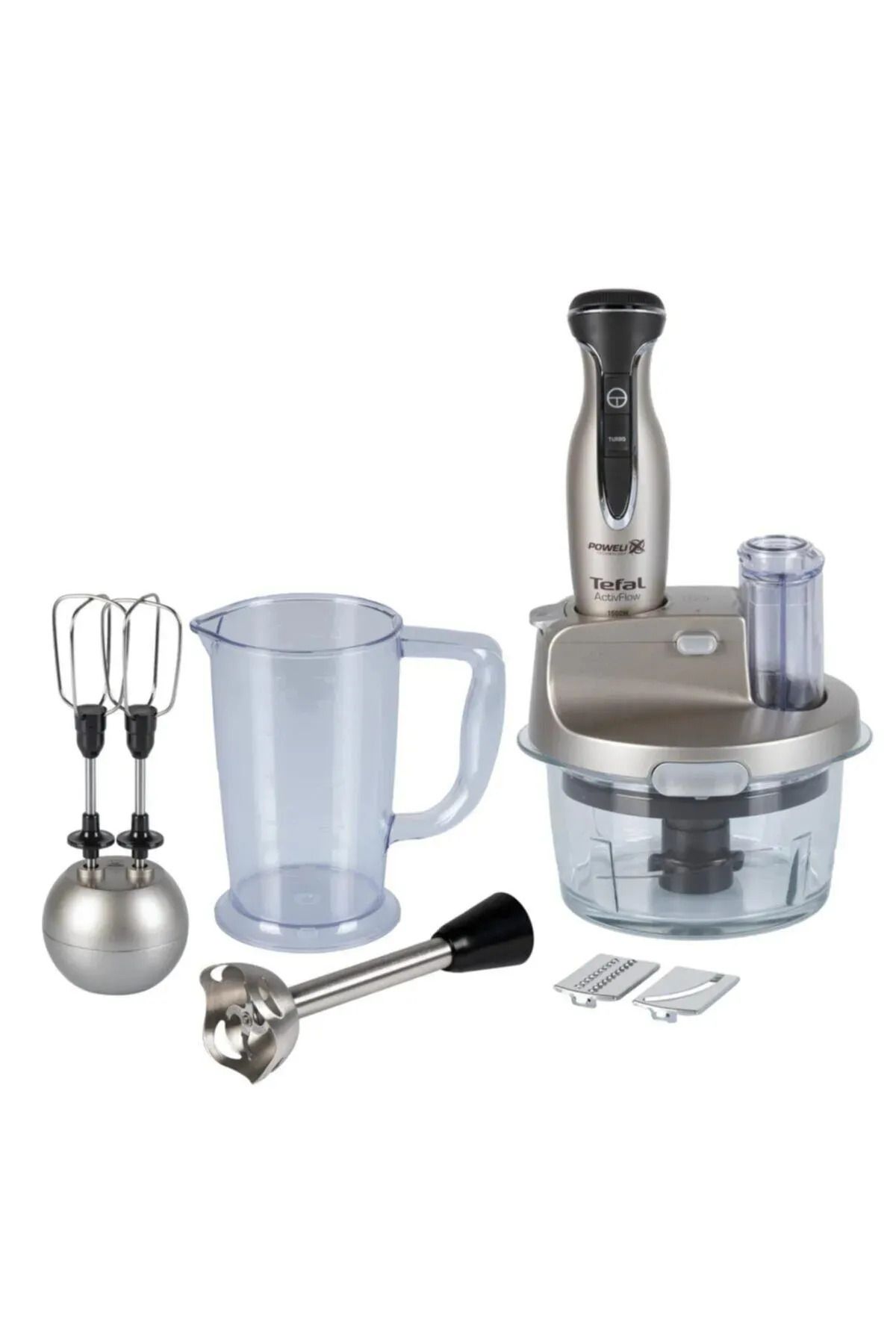 TEFAL 1500w Güç 1,5 Litre Cam Hazneli Blender & Doğrayıcı Mutfak Robotu - 4 Bıçaklı Blender