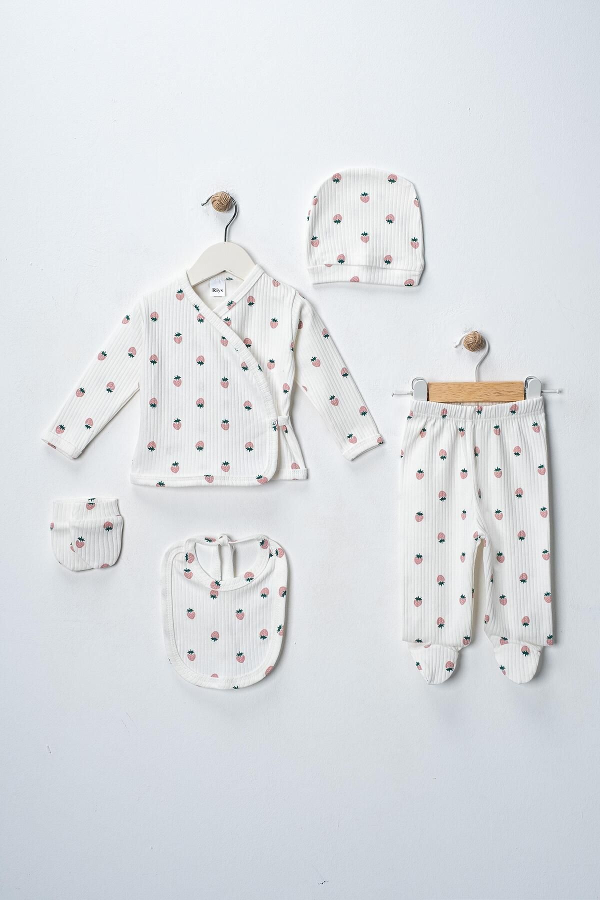 canmanakids&baby 5 li Hastane Çıkışı takım Baskılı