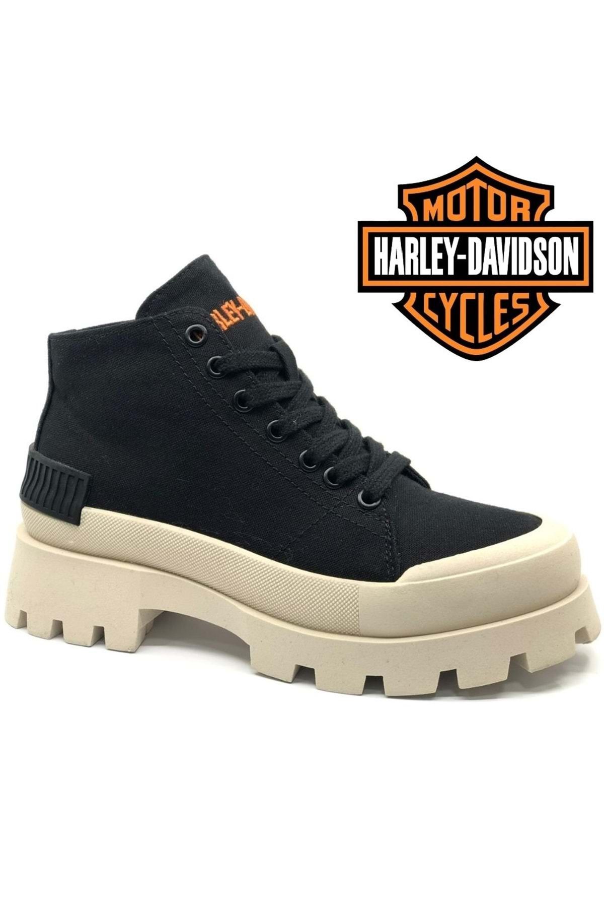 Harley Davidson 021Z100593 4740 Modesto Sneaker Kadın Bot SİYAH