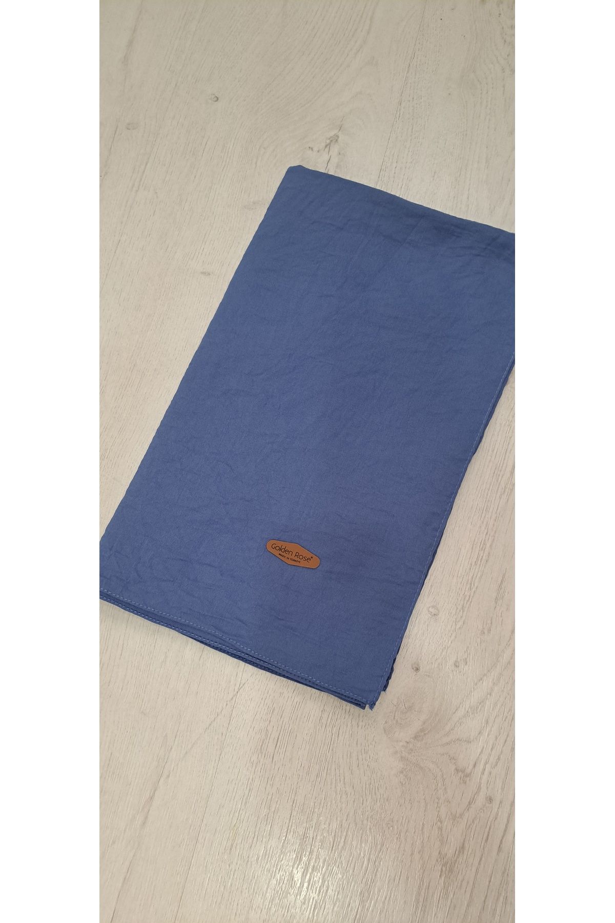 COLLECTİON Pamuklu mavi düz şal