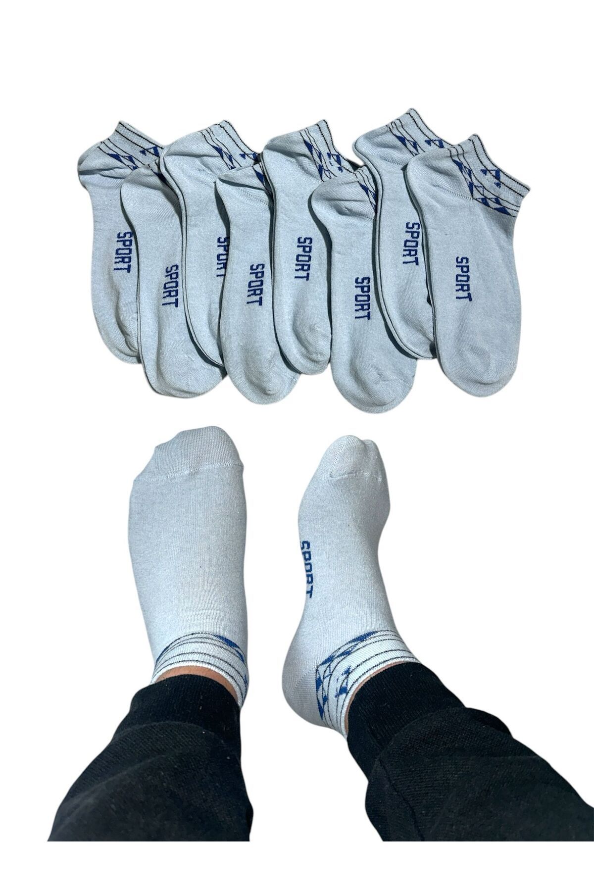 BYNDRSOCKS 7 Çift Erkek Patik Pamuklu Çorap