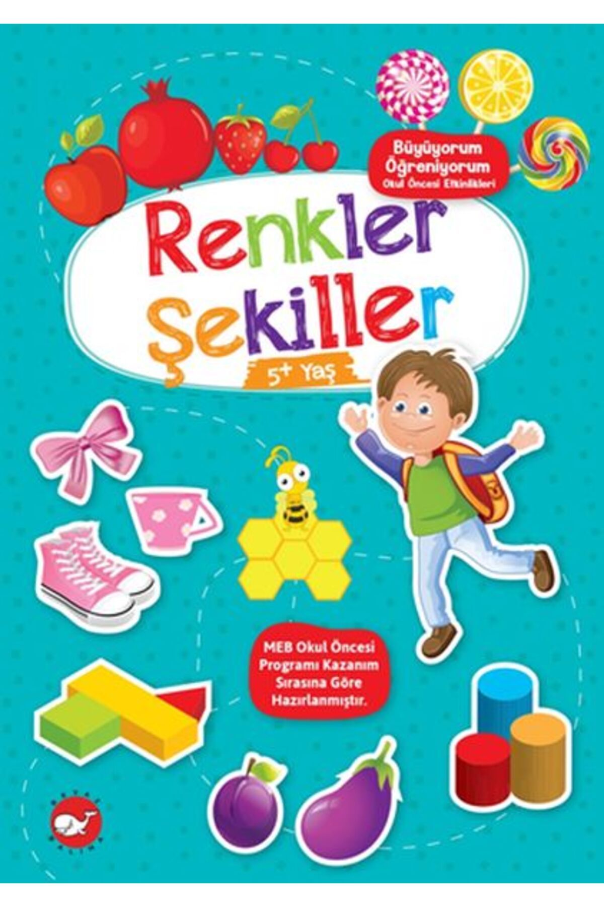 Türk Dil Kurumu Yayınları Büyüyorum Öğreniyorum Okul Öncesi Etkinlikleri - Renkler Şekiller 5+Yaş