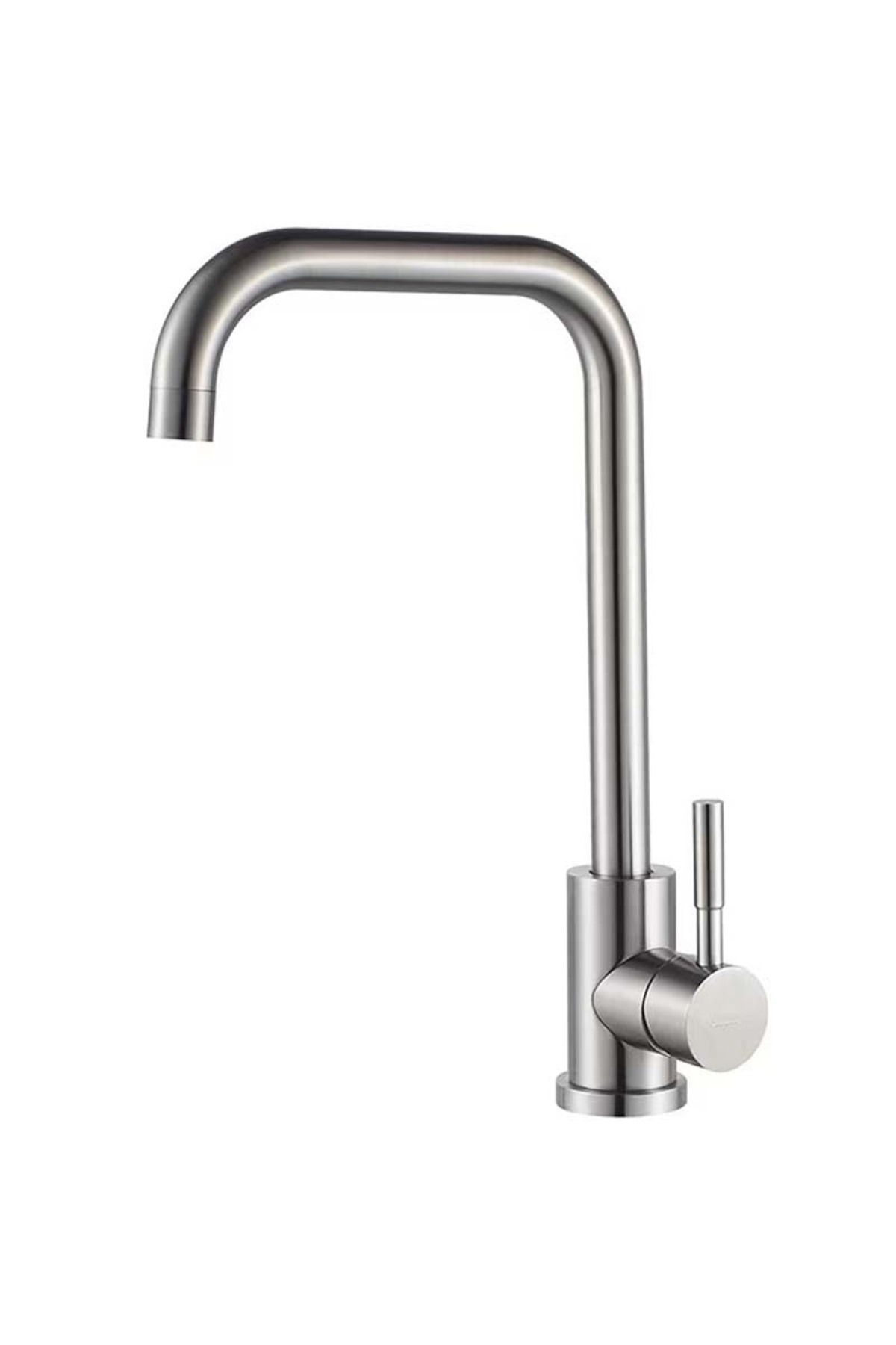 K Korman Baterie Bucatarie K Korman, Inox Sus304 Cu Pipa Rotativa, Satinat, - One Size