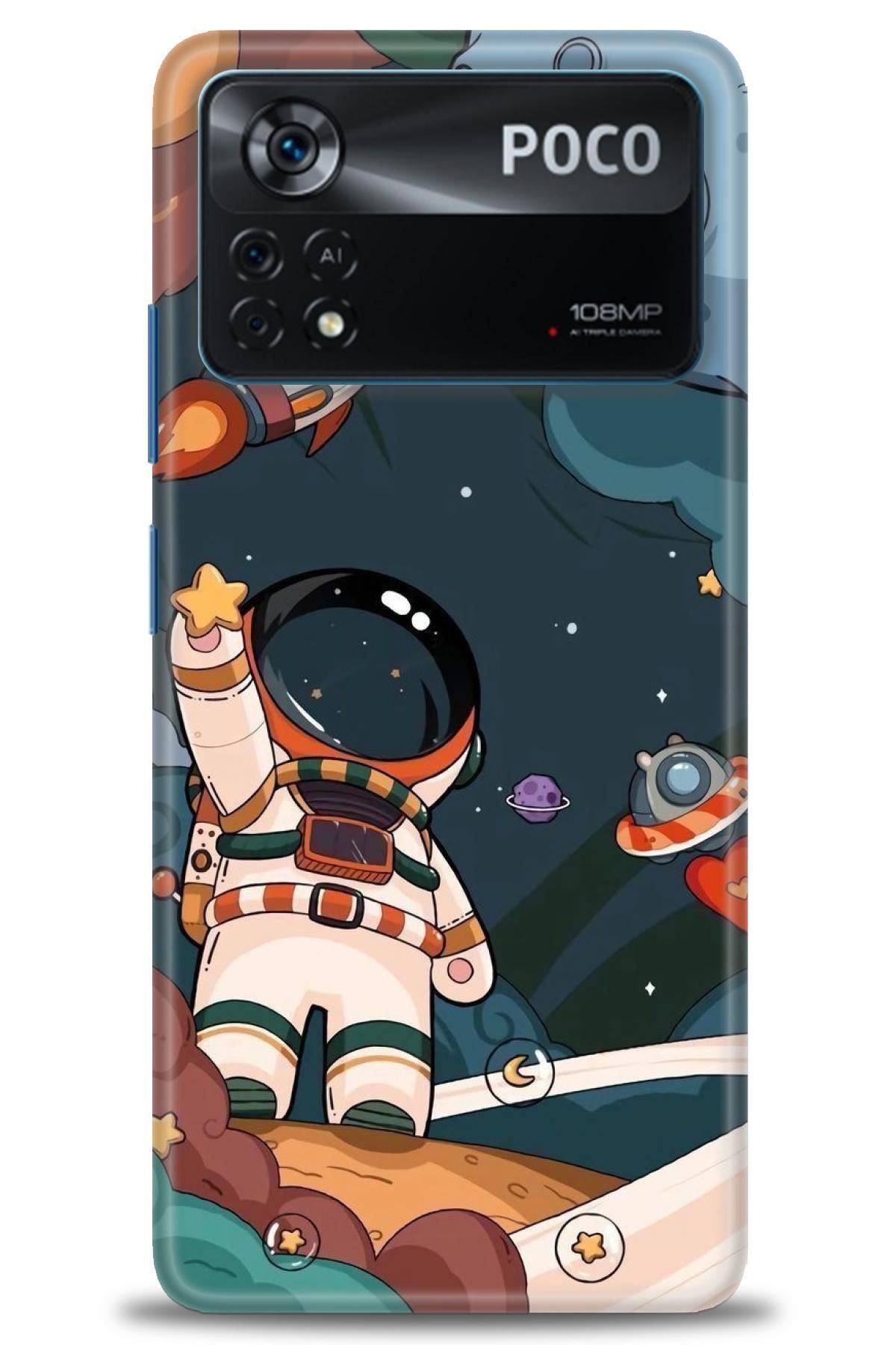 CooperTech Xiaomi Poco X4 Pro 5G İle Uyumlu HD Baskılı Desenli Silikon Kılıf - 1100