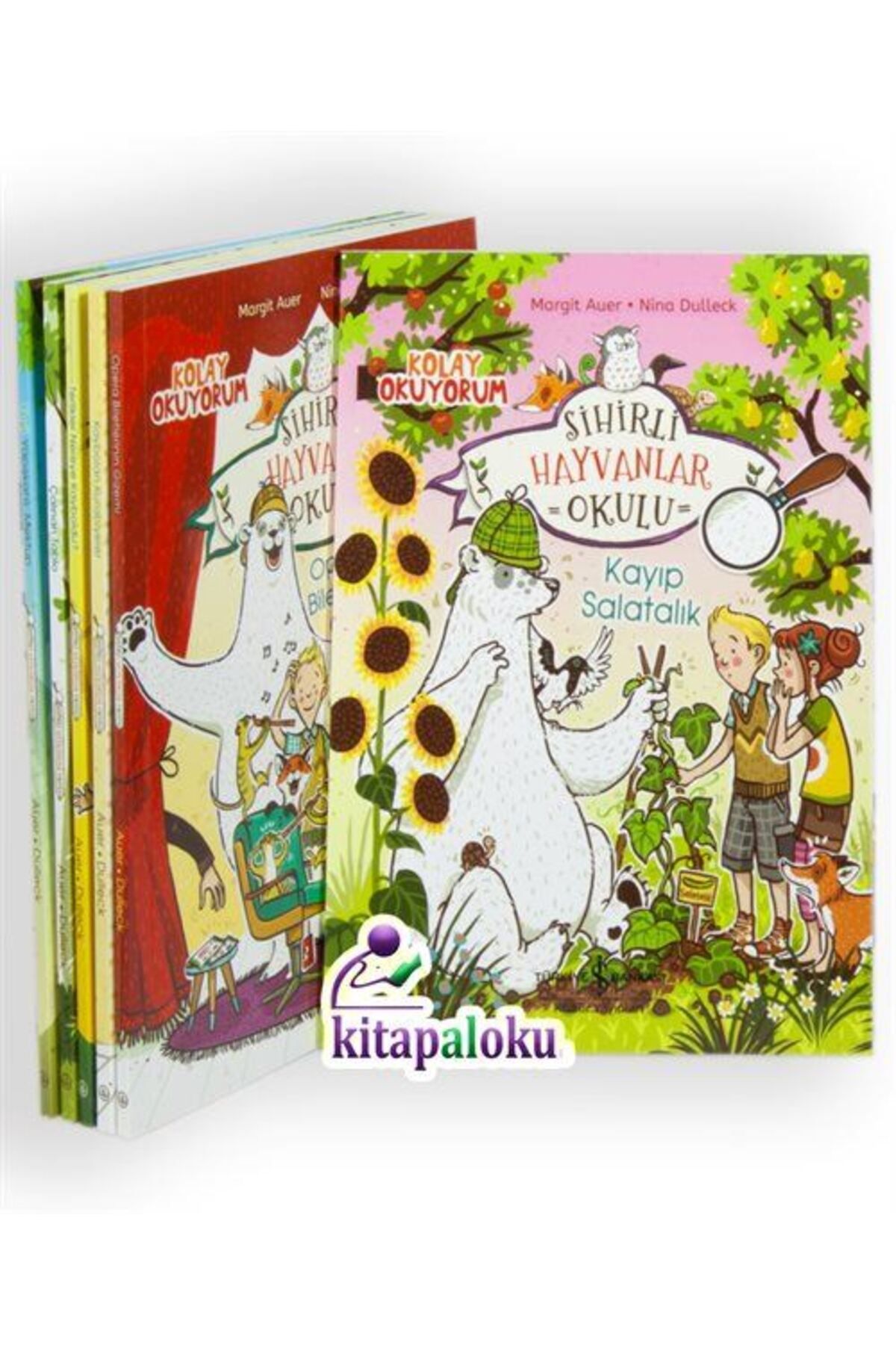 TÜRKİYE İŞ BANKASI KÜLTÜR YAYINLARI Kolay Okuyorum, Sihirli Hayvanlar Okulu Serisi (6 Kitap Set) 1. ve 2. Sınıflara 6-8 Yaş Renkli Re...