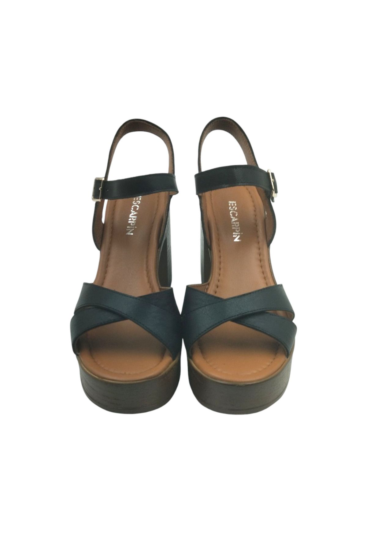 Escarpinshoes KADIN HAKİKİ DERİ ÖN ARKA AÇIK PLATFORMLU RAHAT GÜNLÜK AYAKKABI