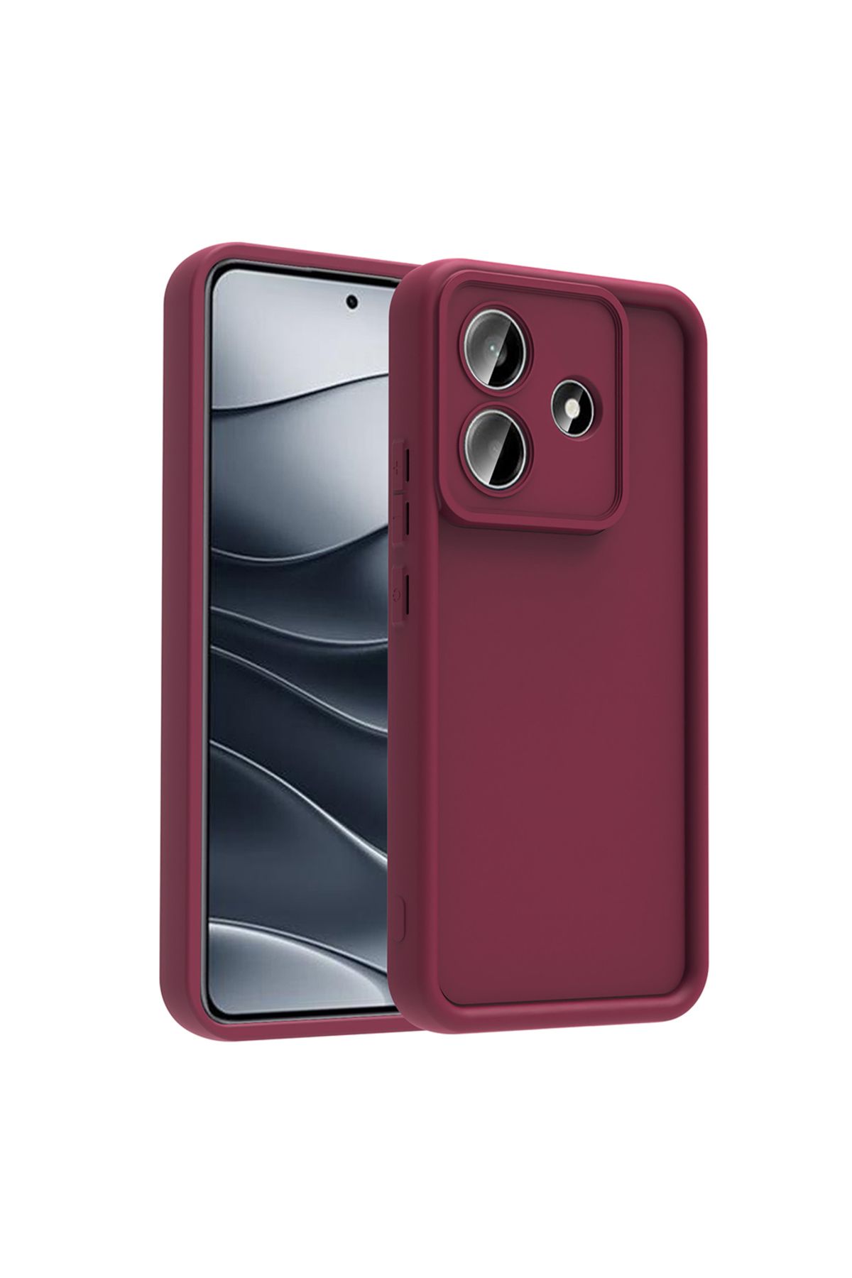 Novatis Redmi Note 14 5G Uyumlu Kılıf 3D Kamera Korumalı Soft Silikon Kapak