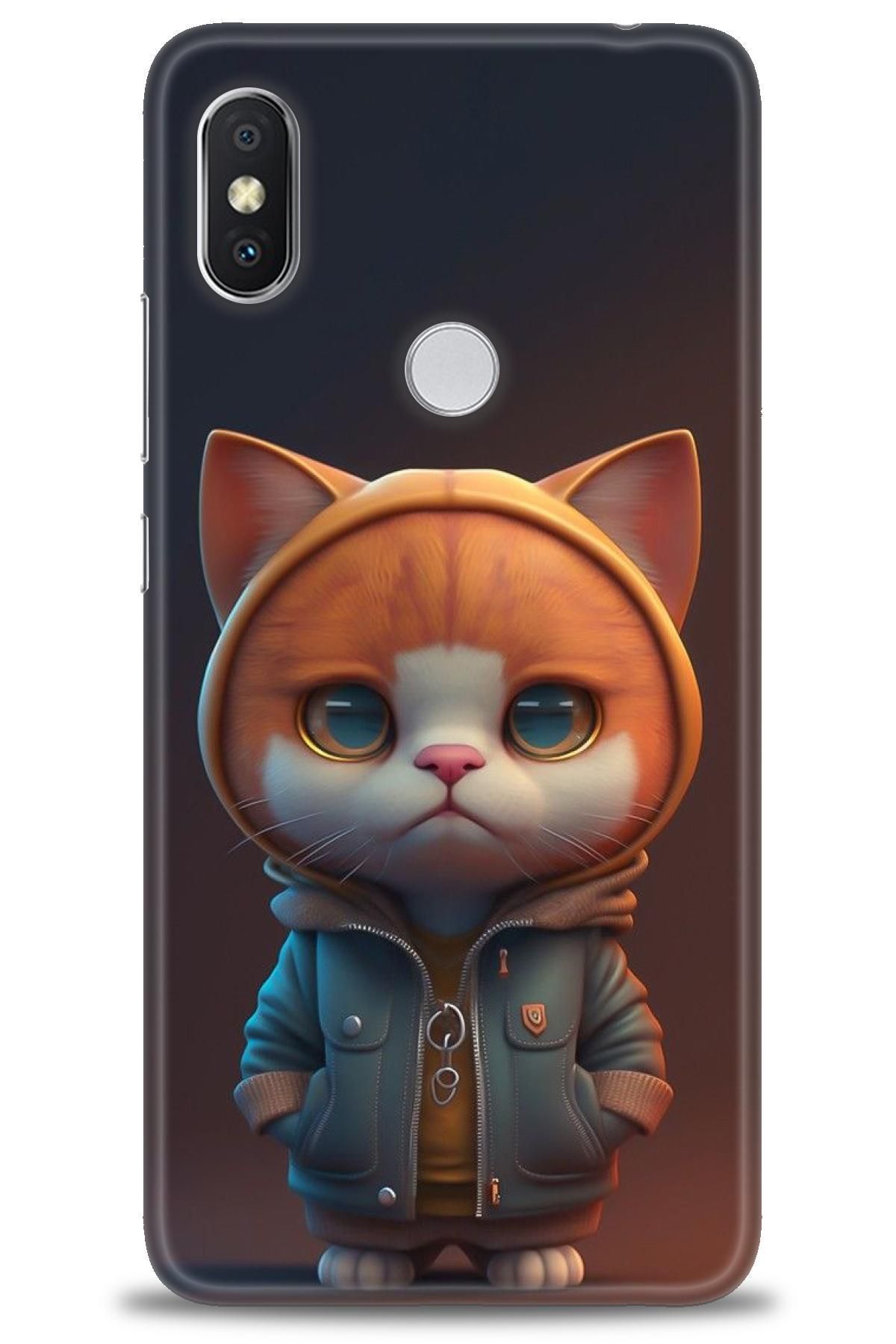 CooperTech Xiaomi Redmi Note 6 Pro İle Uyumlu HD Baskılı Desenli Silikon Kılıf - 340