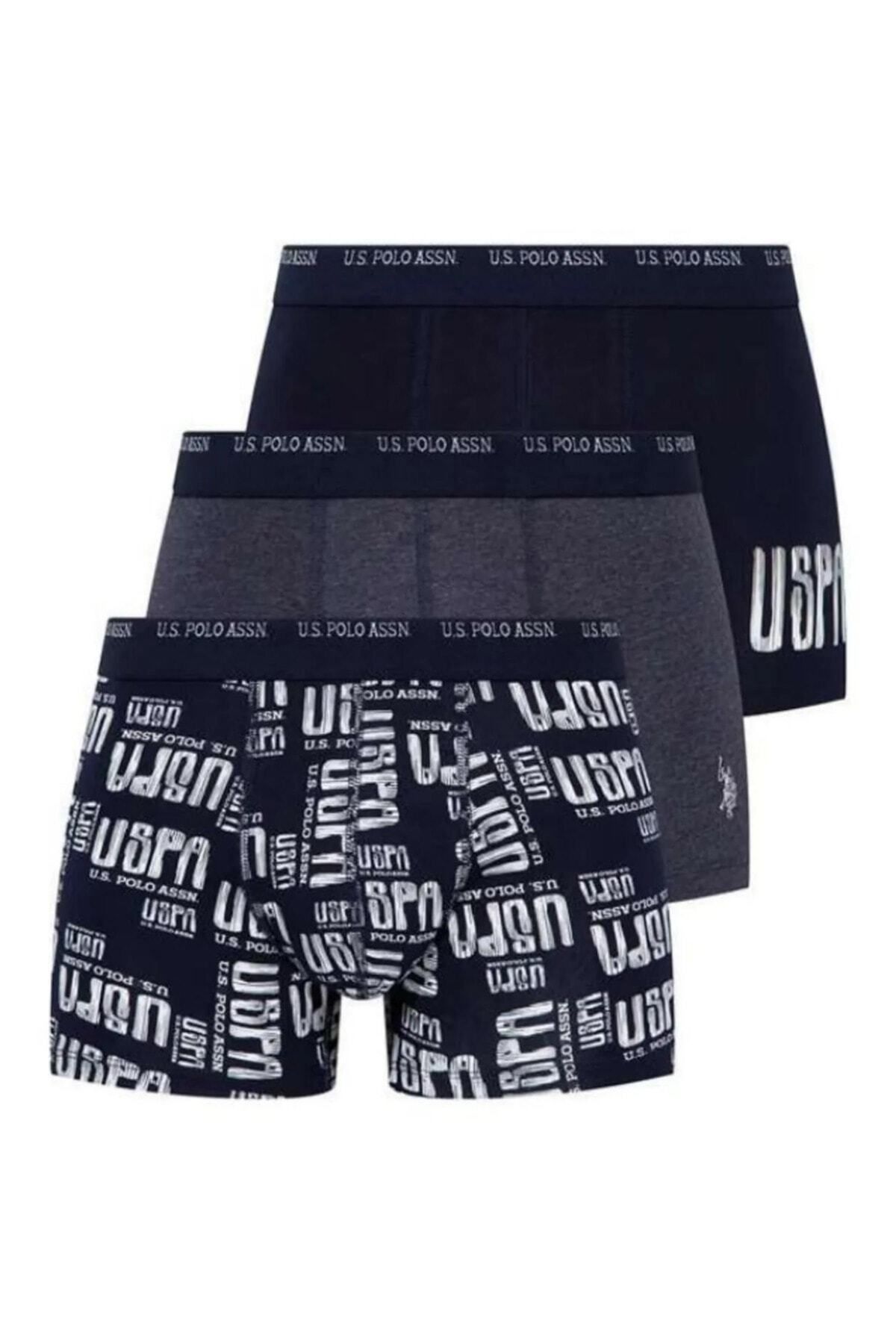 U.S. Polo Assn. Erkek 3'lü Boxer Paket