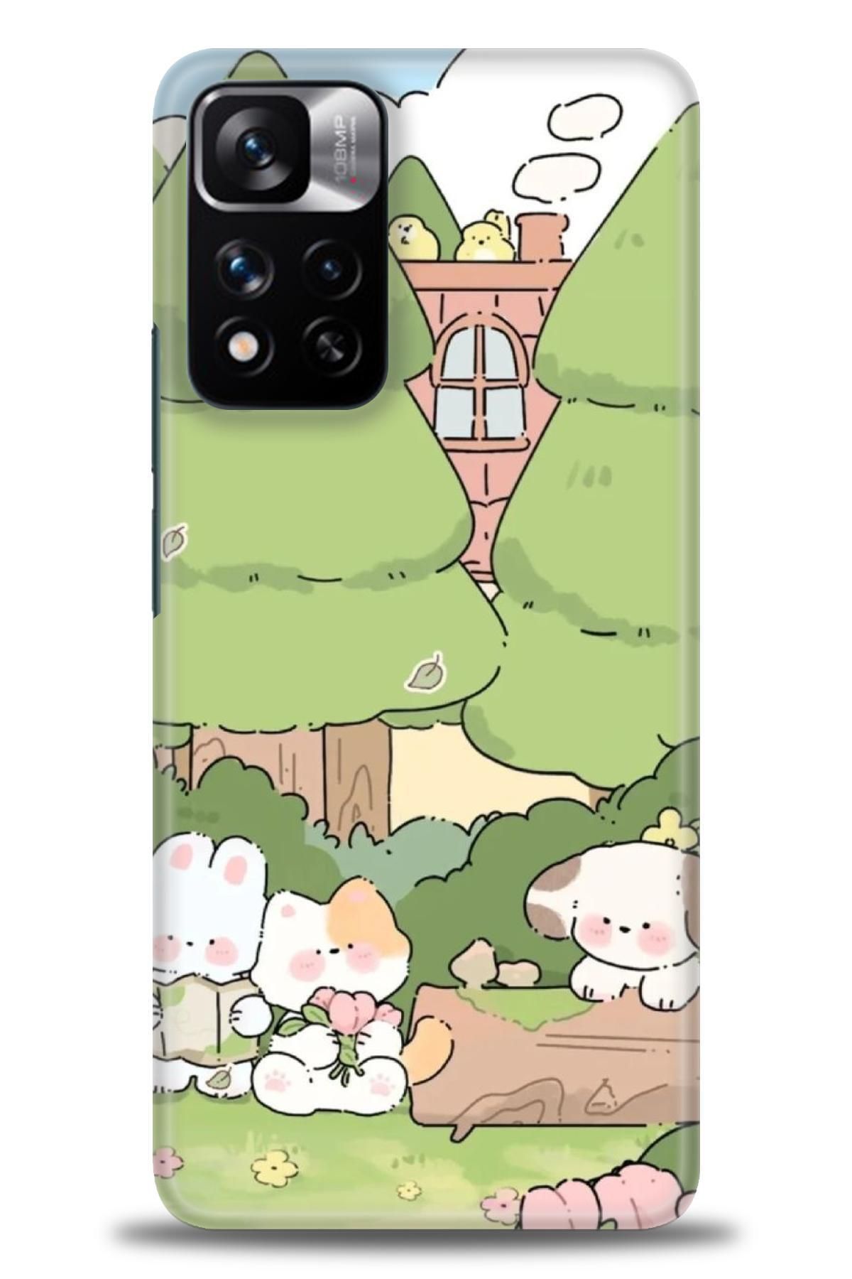 CooperTech Xiaomi Redmi Note 11 Pro Plus İle Uyumlu HD Baskılı Desenli Silikon Kılıf - 890