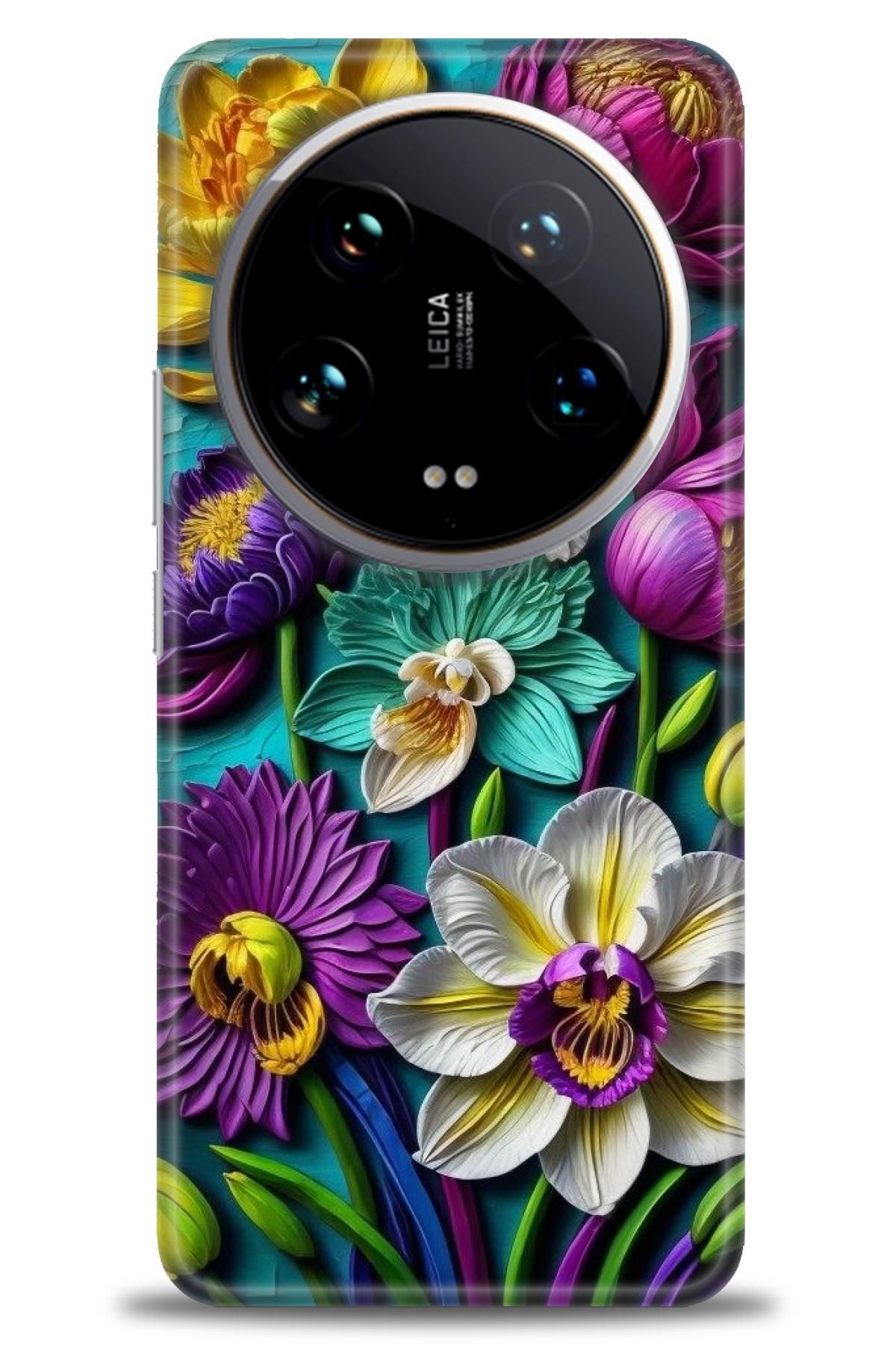 CooperTech Xiaomi Mi 14 Ultra İle Uyumlu HD Baskılı Desenli Silikon Kılıf - 420