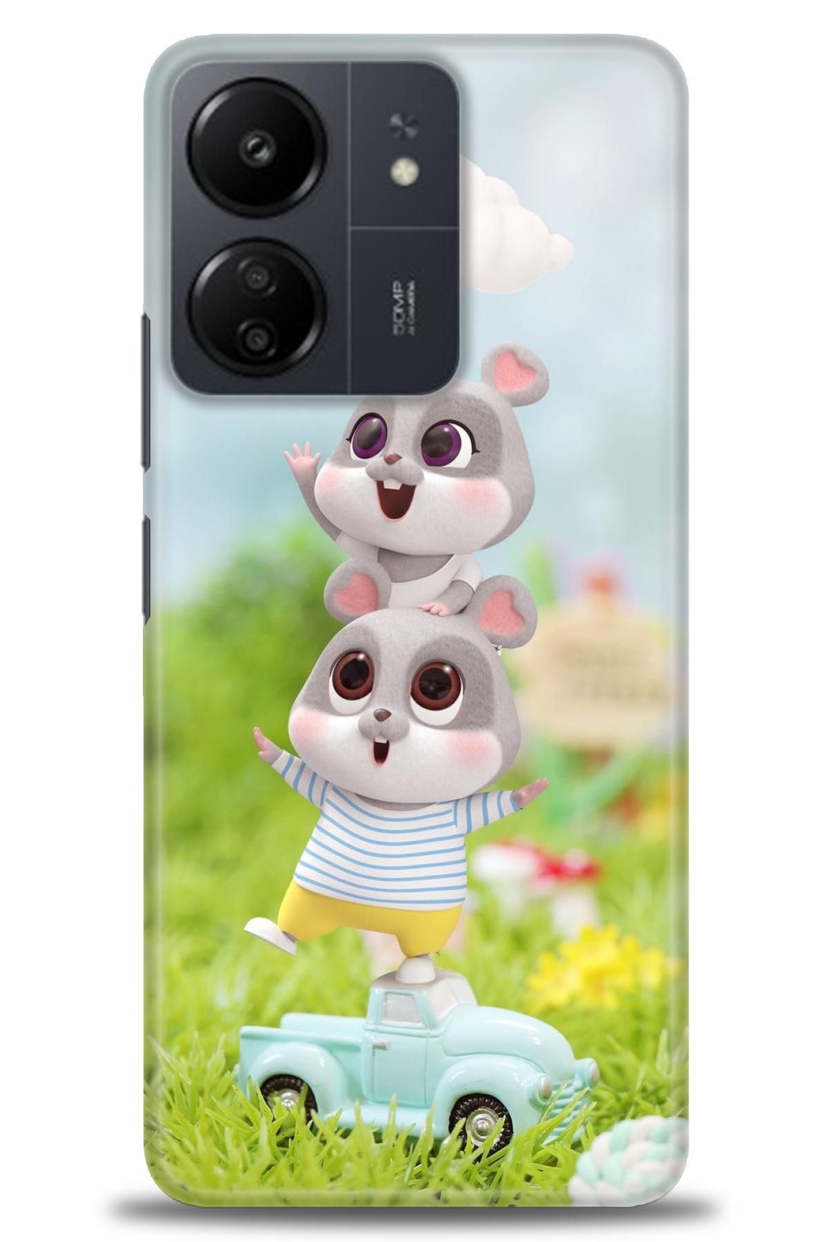 CooperTech Xiaomi Redmi 13C İle Uyumlu HD Baskılı Desenli Silikon Kılıf - 590