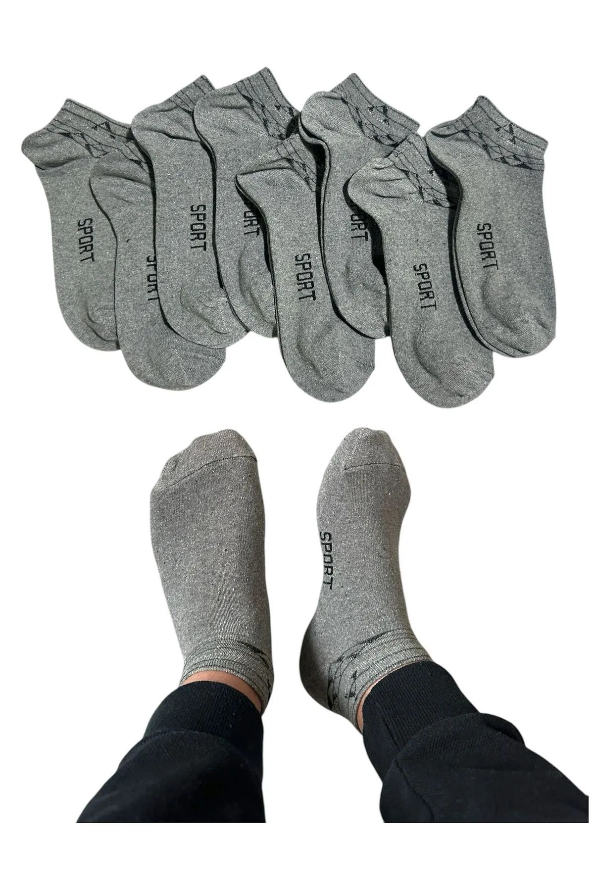 BYNDRSOCKS 7 Çift Erkek Patik Pamuklu Çorap