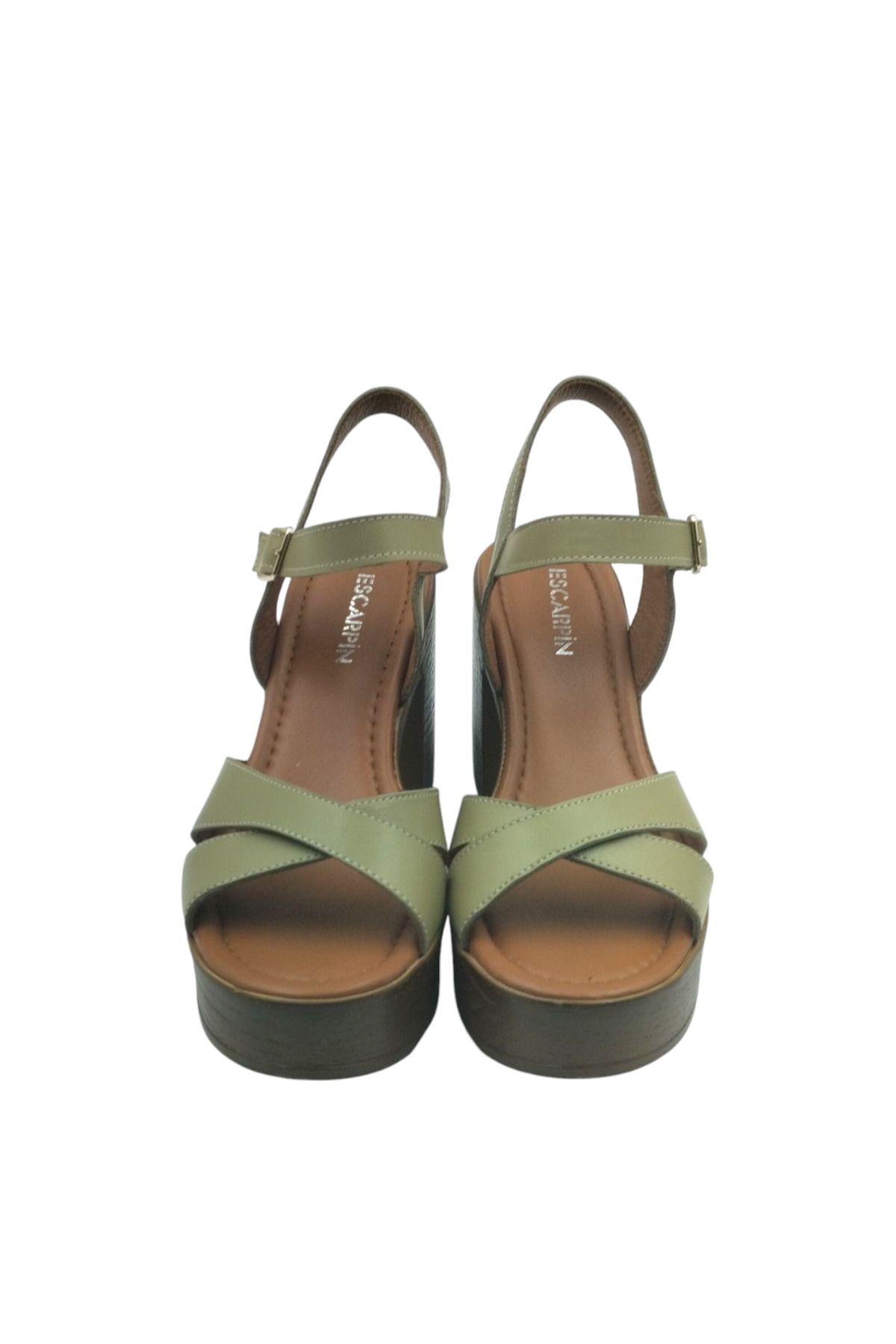 Escarpinshoes KADIN HAKİKİ DERİ ÖN ARKA AÇIK PLATFORMLU RAHAT GÜNLÜK AYAKKABI
