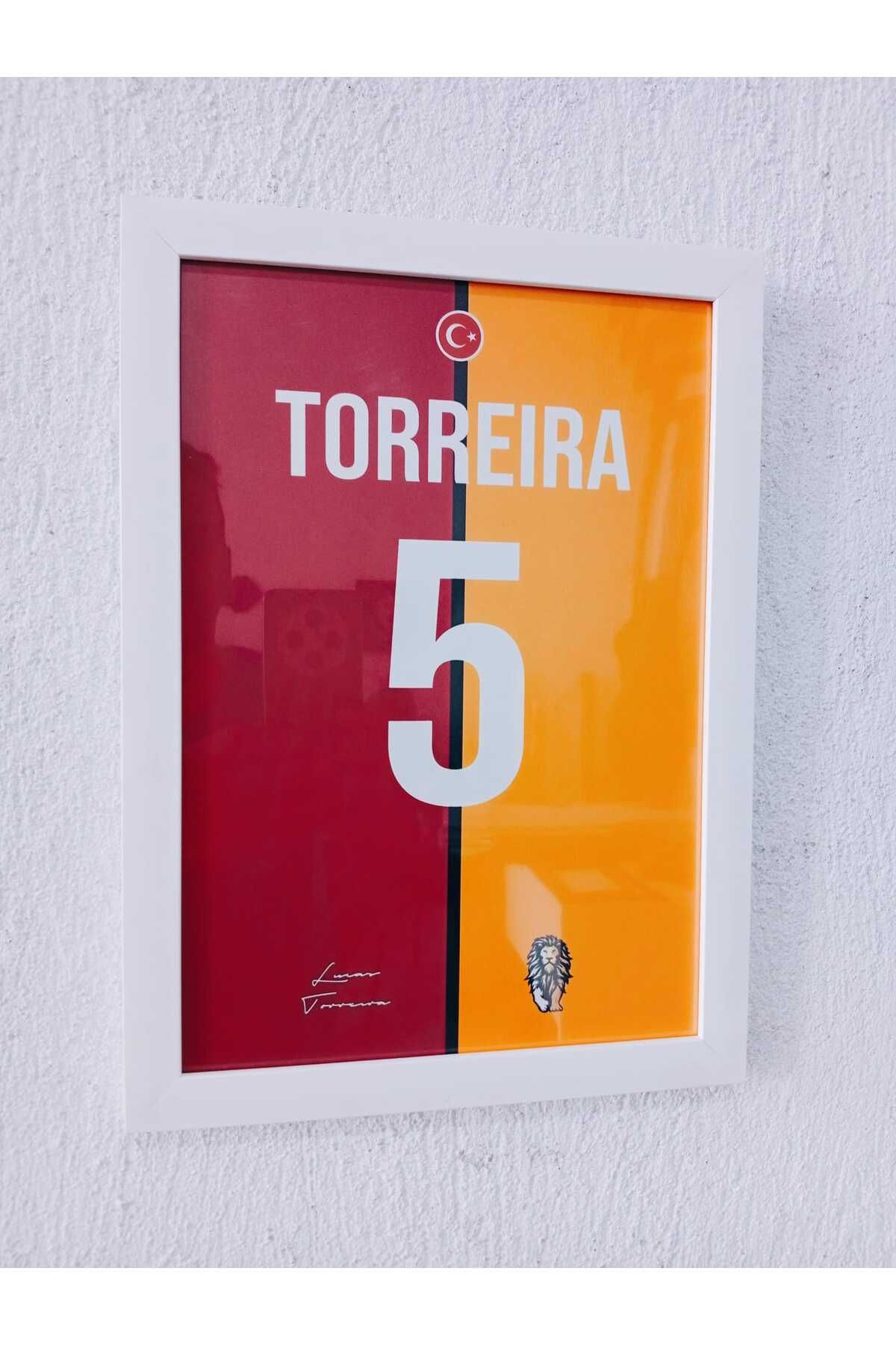 Erdizayn 30x40 cm Lucas Torreira Forma Tasarımlı Poster Çerçeveli Tablo 1 mm Şeffaf PVC Korumalı