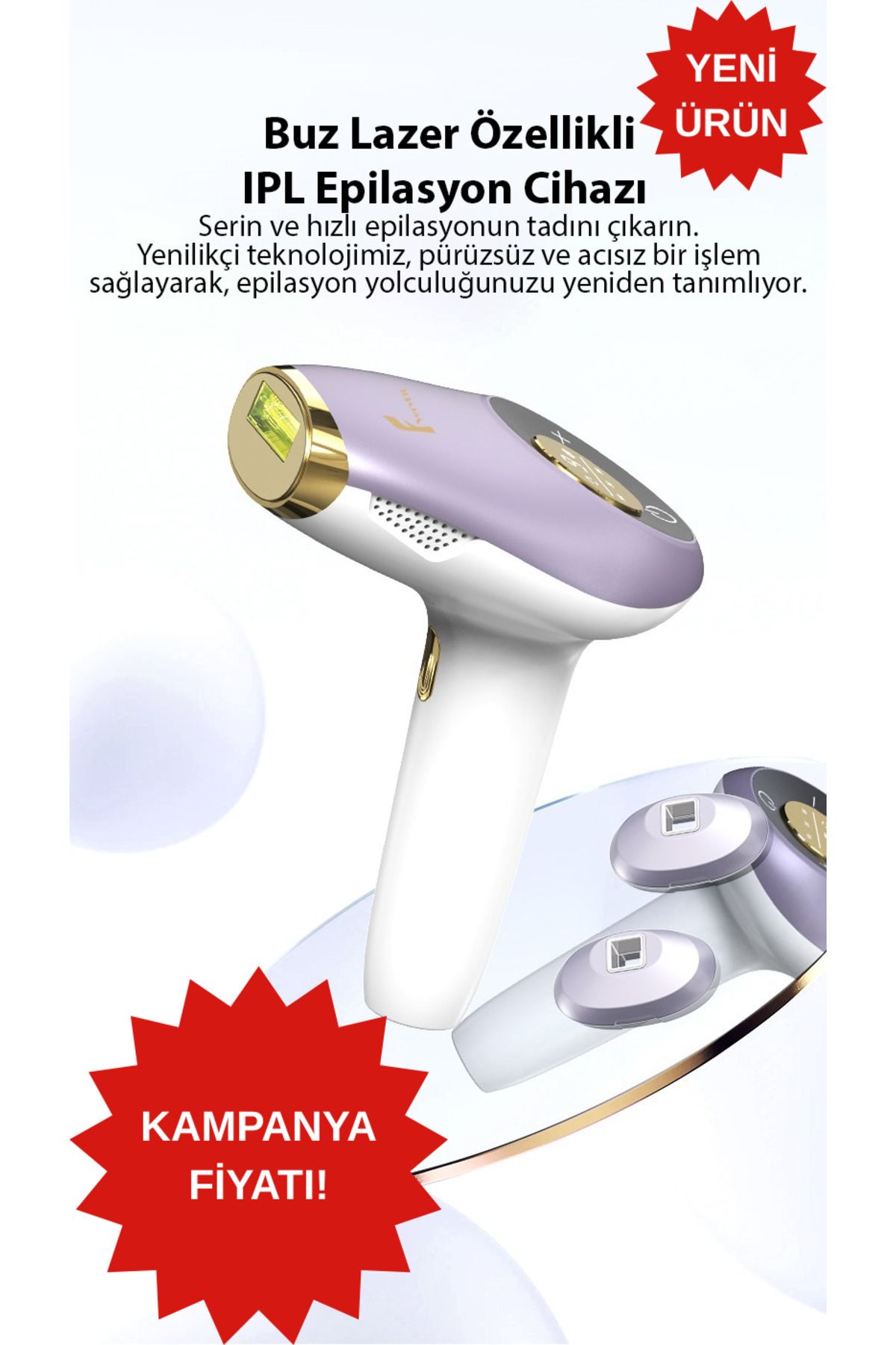 VERYFİT 9 Kademeli Buz Lazer Özellikli 999.999 Atımlı Tüm Vücut Kullanıma Uygun IPL - Epilasyon Cihazı
