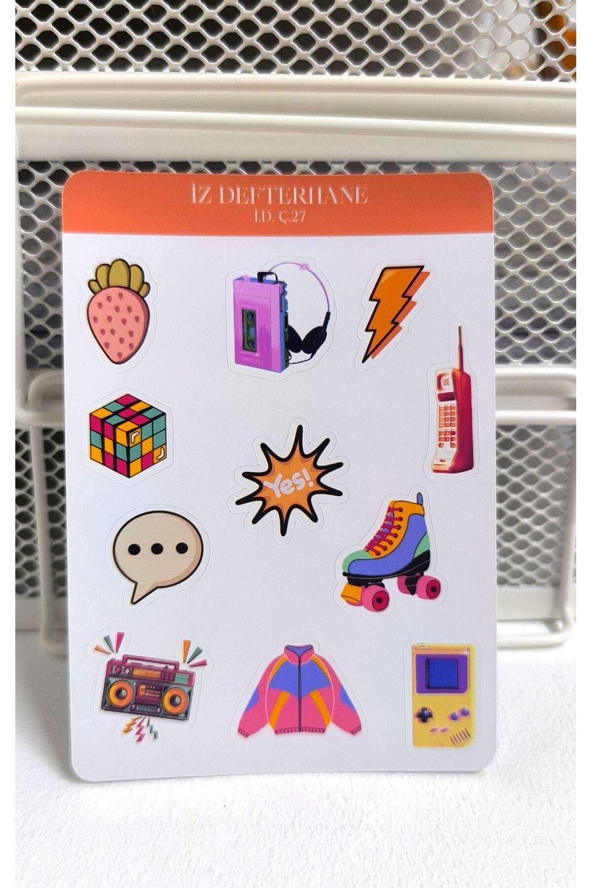 İZ DEFTERHANE Çıkartma & Sticker (Ajanda, Defter, Bullet Journal, Scrapbook ve Planlayıcılar İçin Uygundur)