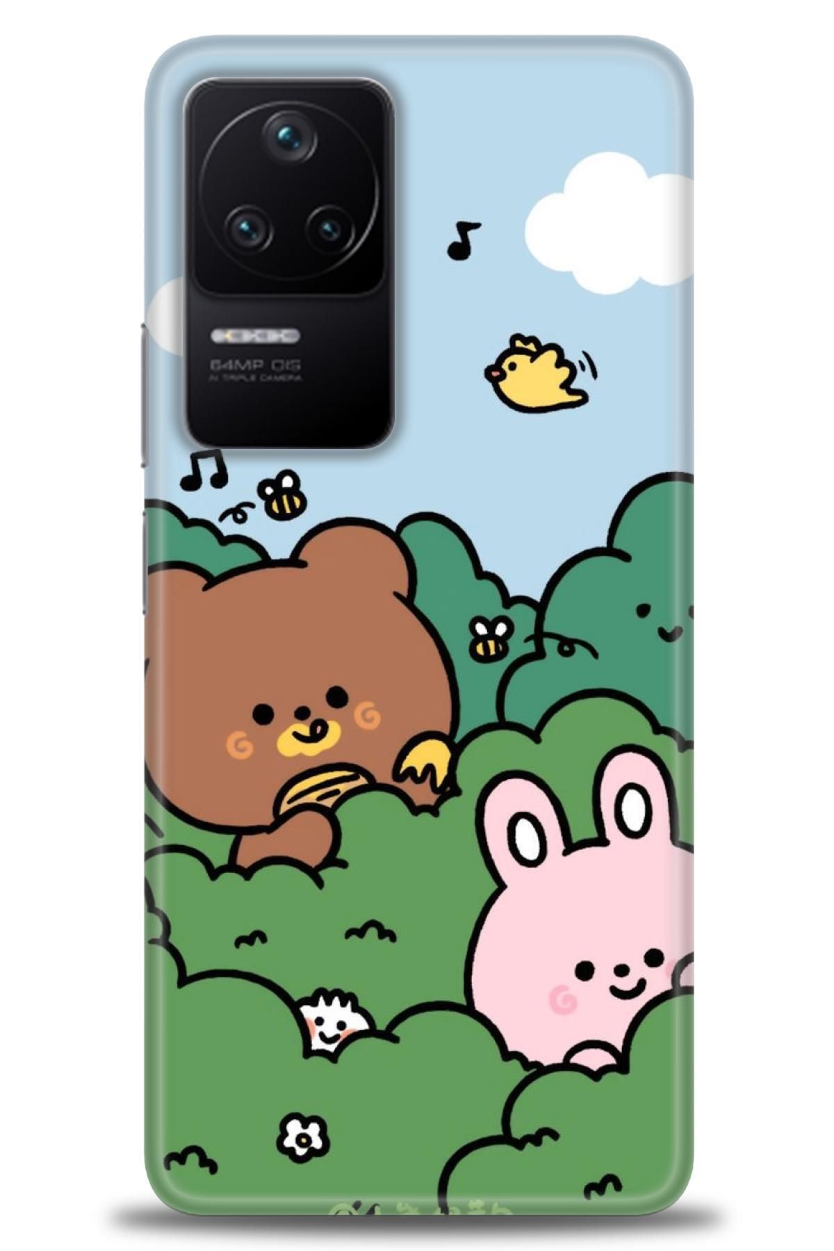 CooperTech Xiaomi Poco F4 İle Uyumlu HD Baskılı Desenli Silikon Kılıf - 310
