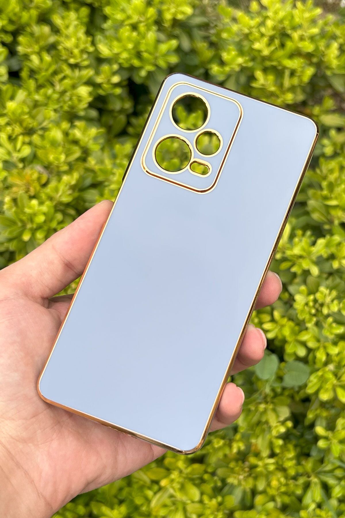 CEPSTOK Xiaomi Redmi Note 12 Pro 5G Kılıf Kenar Detaylı Yumuşak Parlak Silikon