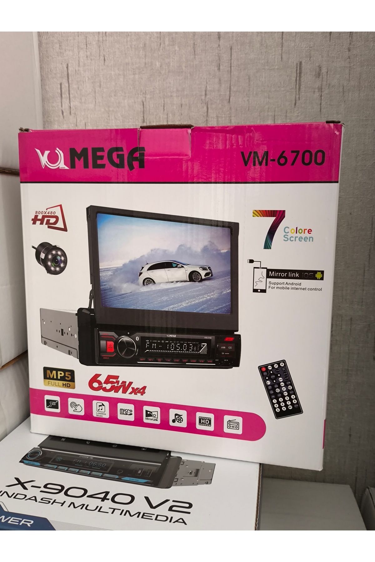 patili tasarım Mega İndash Ekranlı Oto Teyp