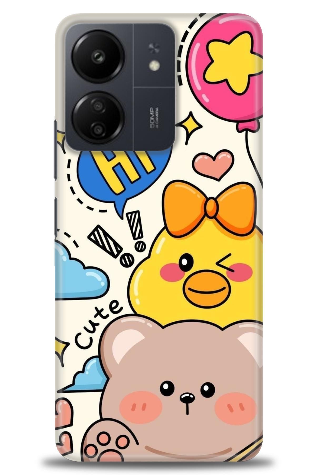 CooperTech Xiaomi Redmi 13C İle Uyumlu HD Baskılı Desenli Silikon Kılıf - 651