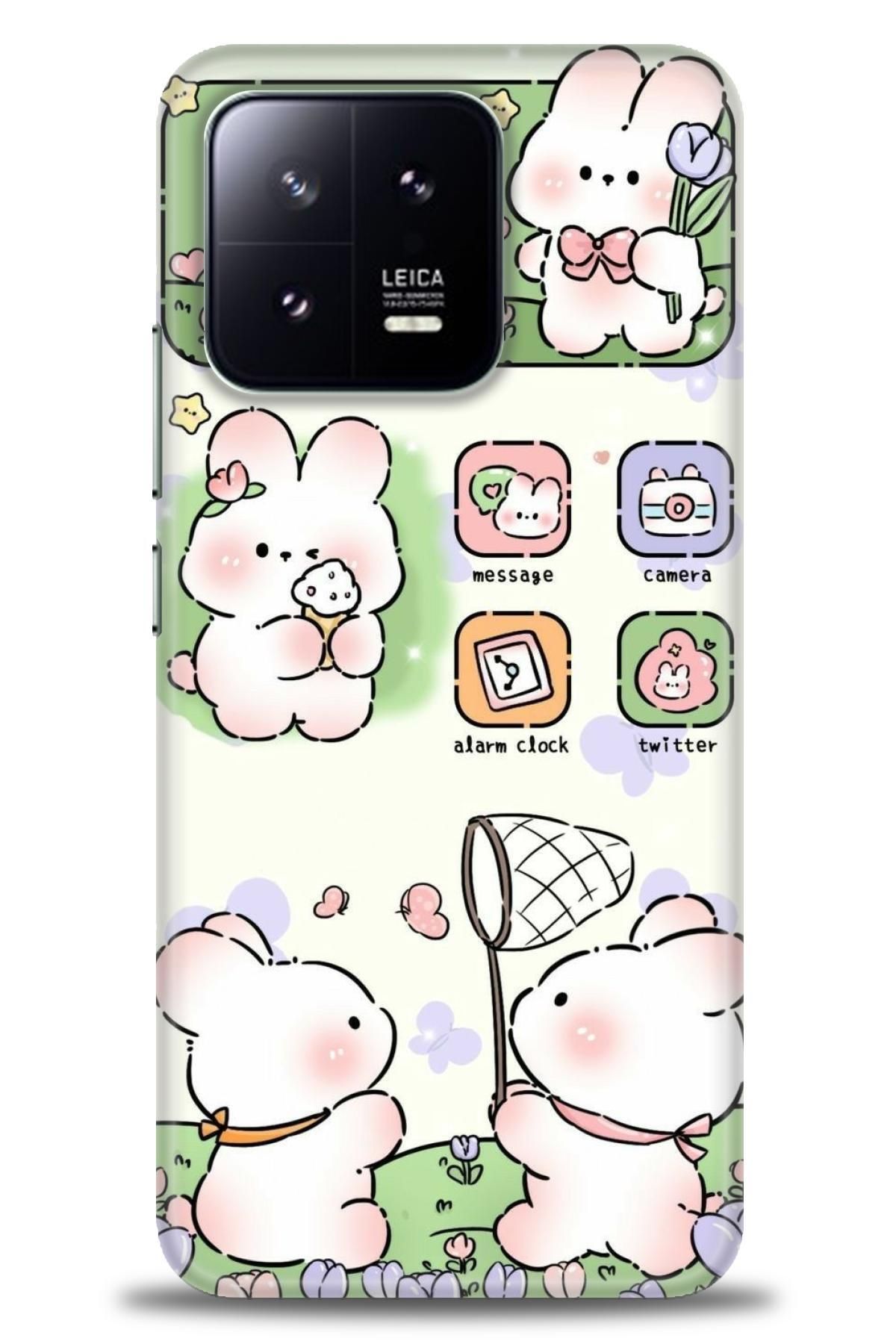 CooperTech Xiaomi Mi 13 İle Uyumlu HD Baskılı Desenli Silikon Kılıf - 441