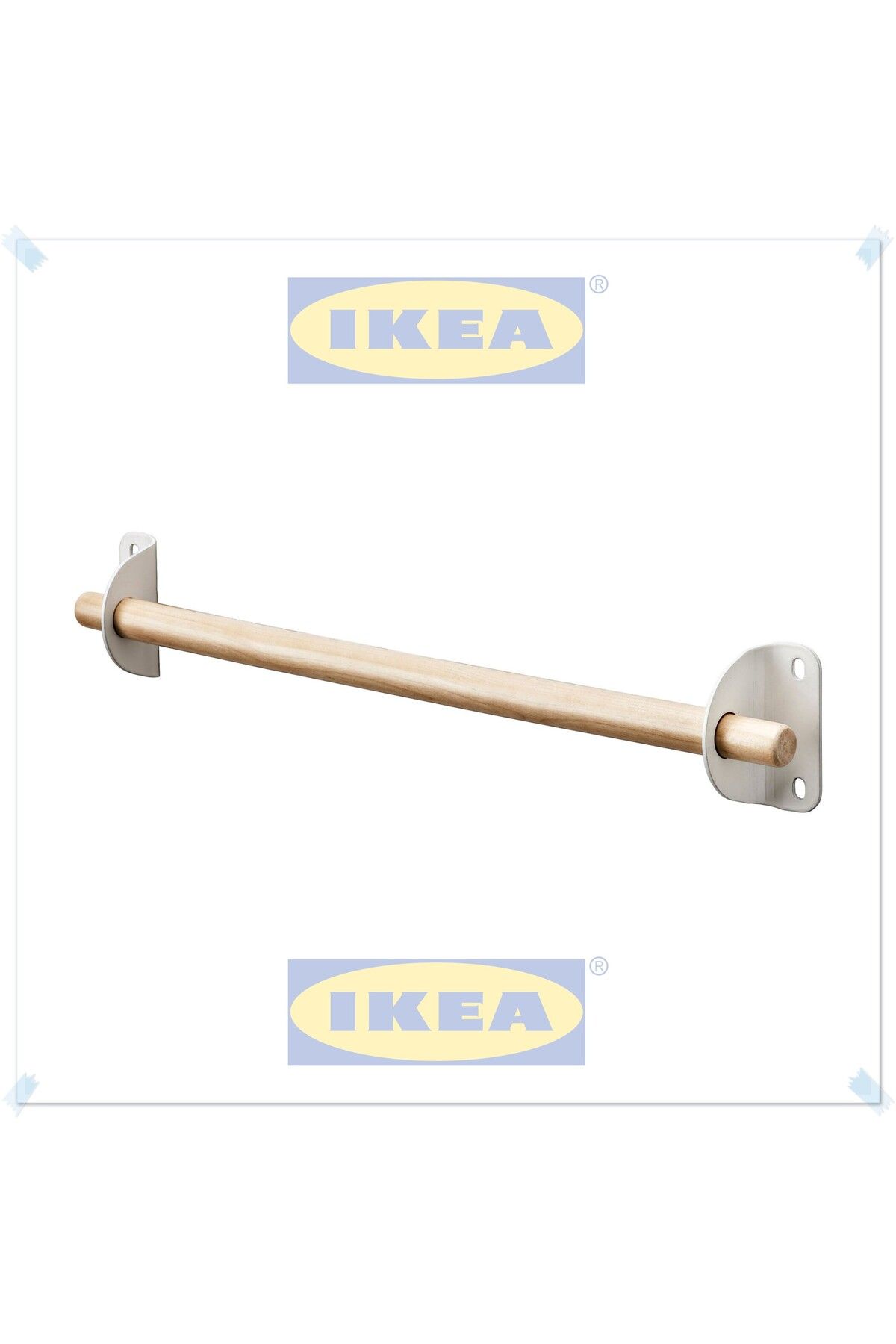 IKEA Nereby Ahşap Rengi Ray, Mutfak Duvar Rayı, 40 cm