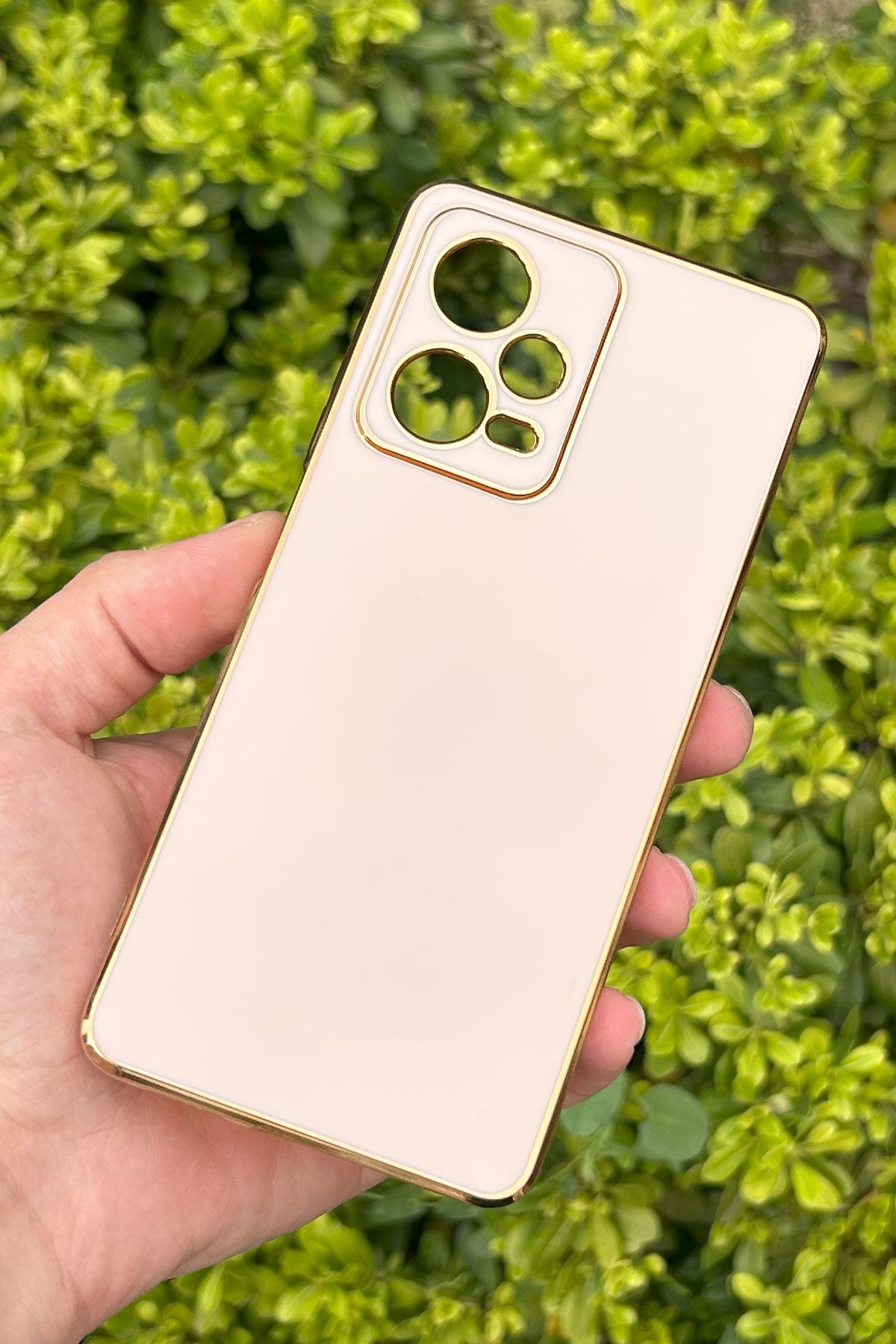 CEPSTOK Xiaomi Redmi Note 12 Pro 5G Kılıf Kenar Detaylı Yumuşak Parlak Silikon