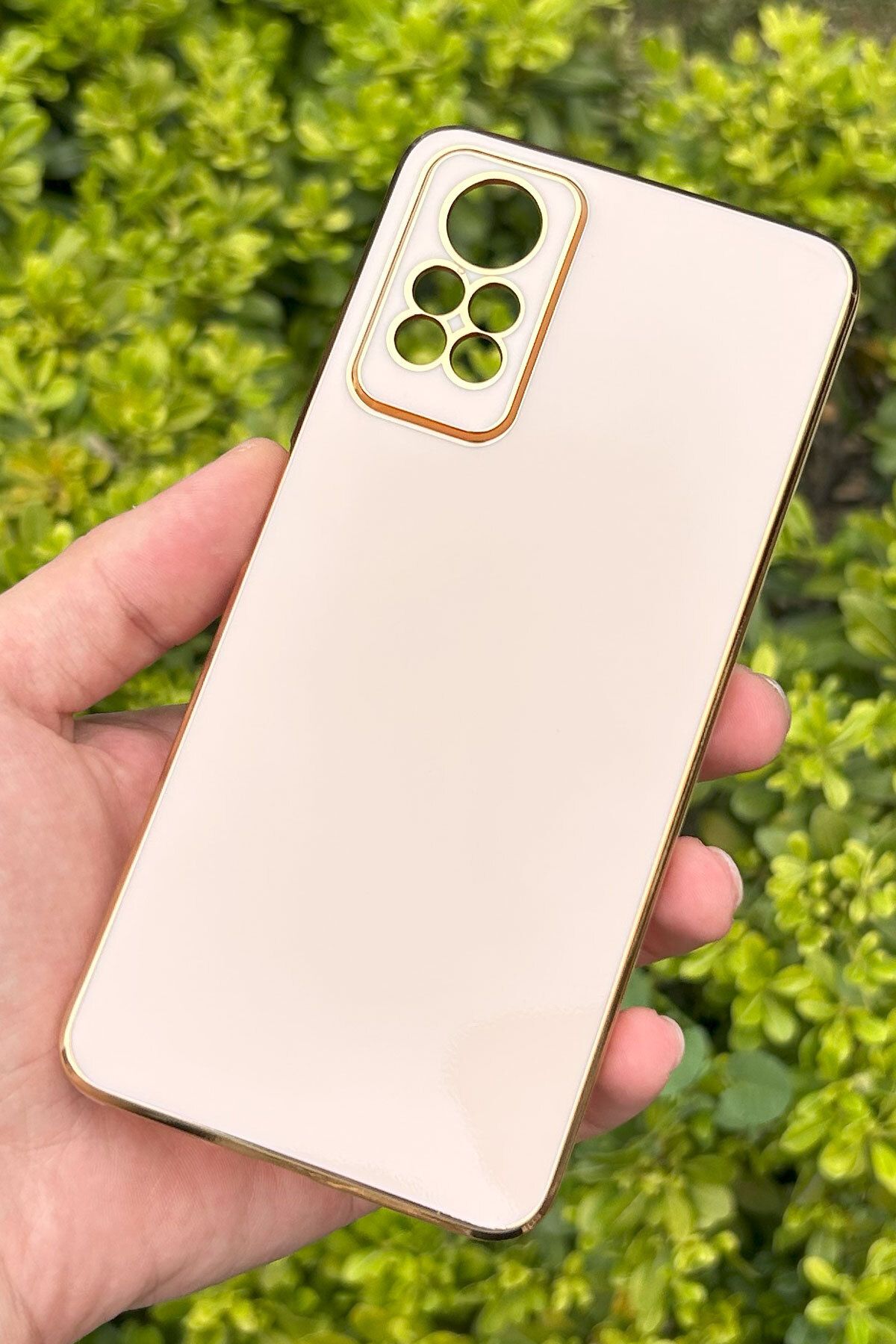 CEPSTOK Xiaomi Redmi Note 12 Pro 4G Kılıf Kenar Detaylı Yumuşak Parlak Silikon