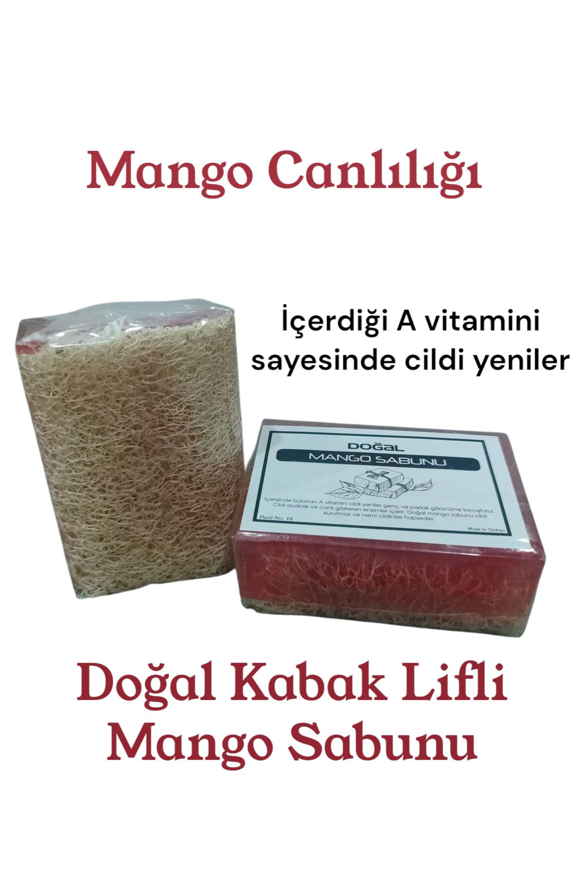 dnils Doğal Kabak Lifli Mango Sabunu