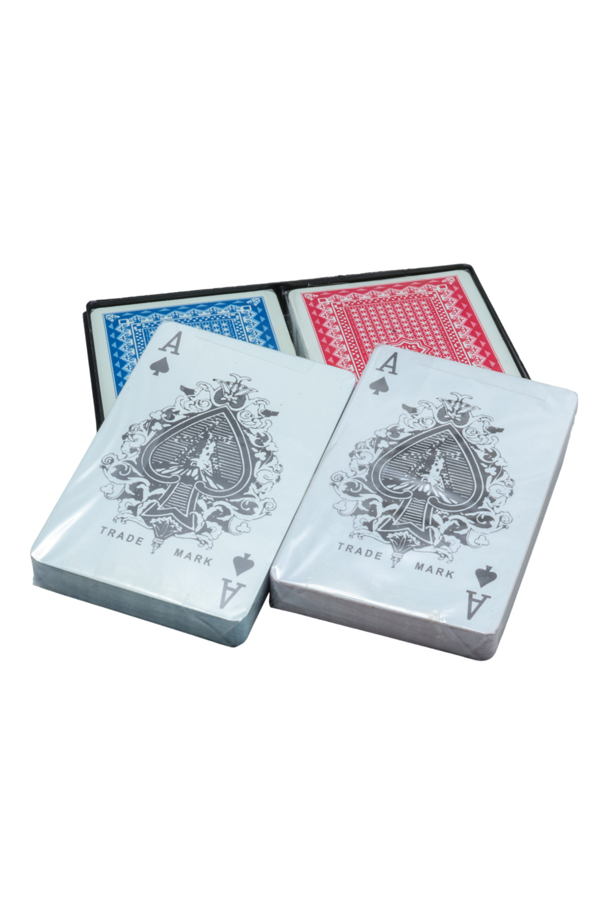 abnturk Plastik Oyun Kağıdı Çift Deste Uzun Ömürlü Özel Kutusunda İskambil Kağıdı