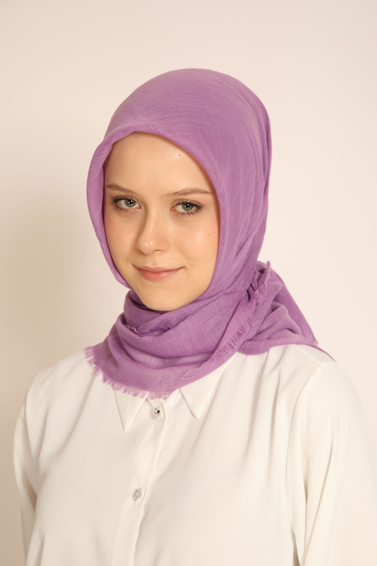 BERCHEM SCARF Flamlı Pamuklu Düz Renk Soft Eşarp – Terletmeyen, Kaymaz, Mevsimlik Rahat Kullanım