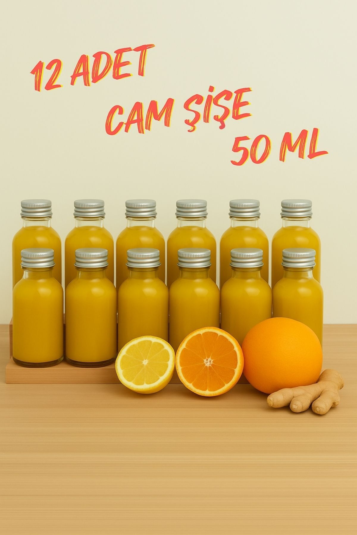 Rotanev 12 Adet Şeffaf Cam Shot Şişesi Sızdırmaz Gümüş Metal Kapaklı Hediyelik Koku Süs Çok Amaçlı Şişe 50ml