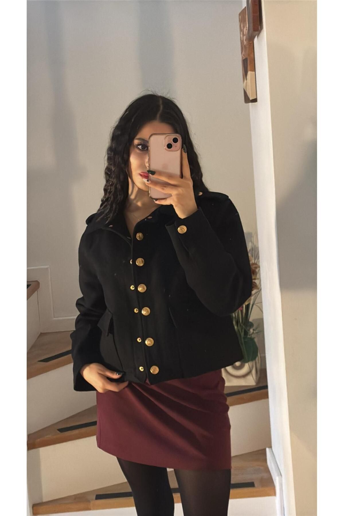 Rüyagibimoda Kadın siyah ceket