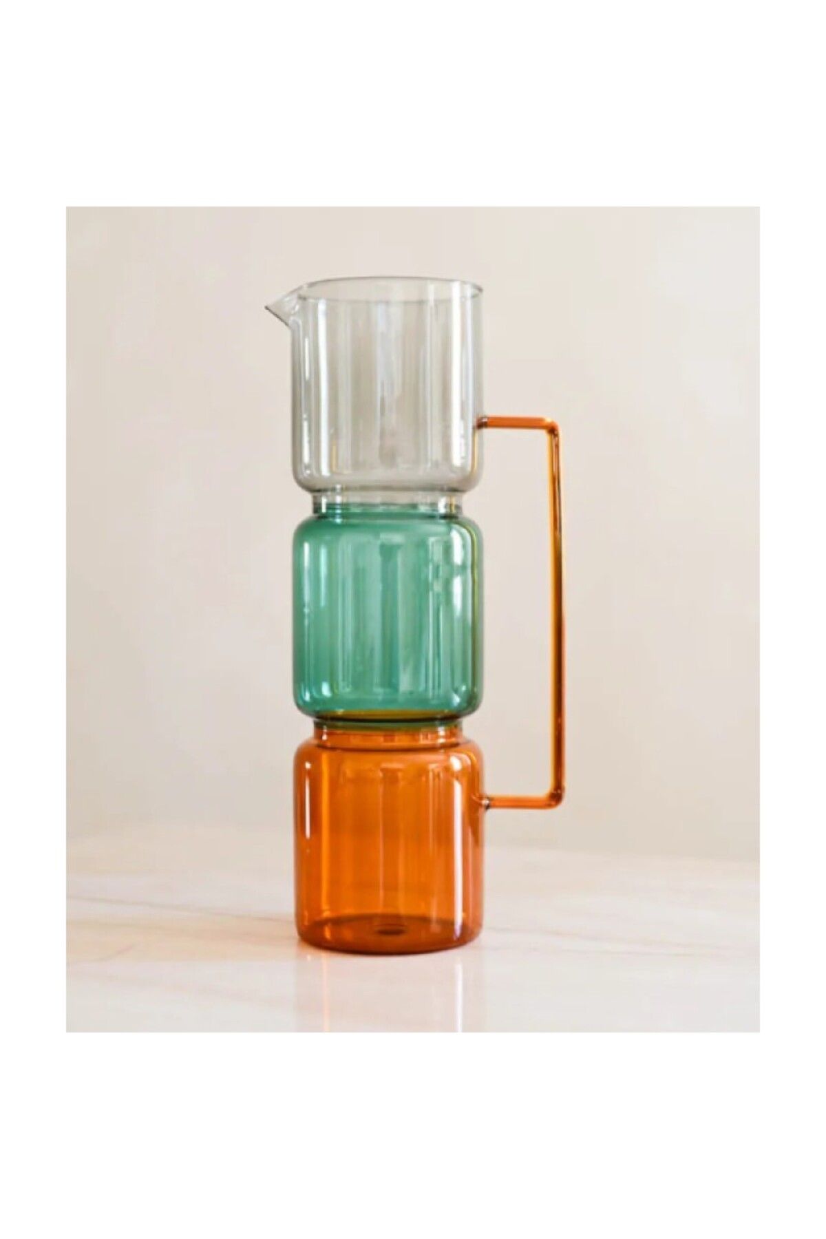 Trendypazar 1670 ml Renkli Cam Sürahi