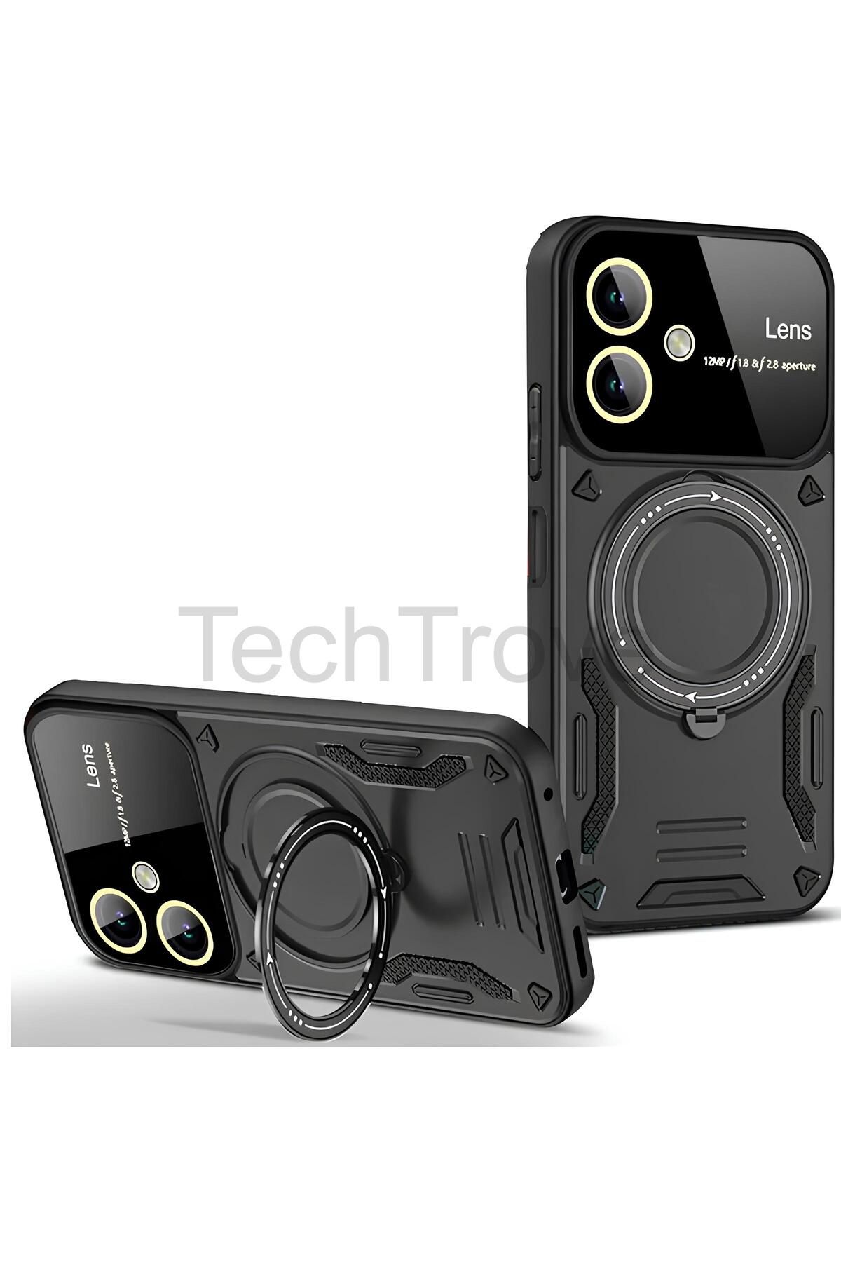 TechTrove Samsung Galaxy A05 Kılıf Kamera Korumalı Stand Özellikli Maksimum Darbe Korumalı Kapak