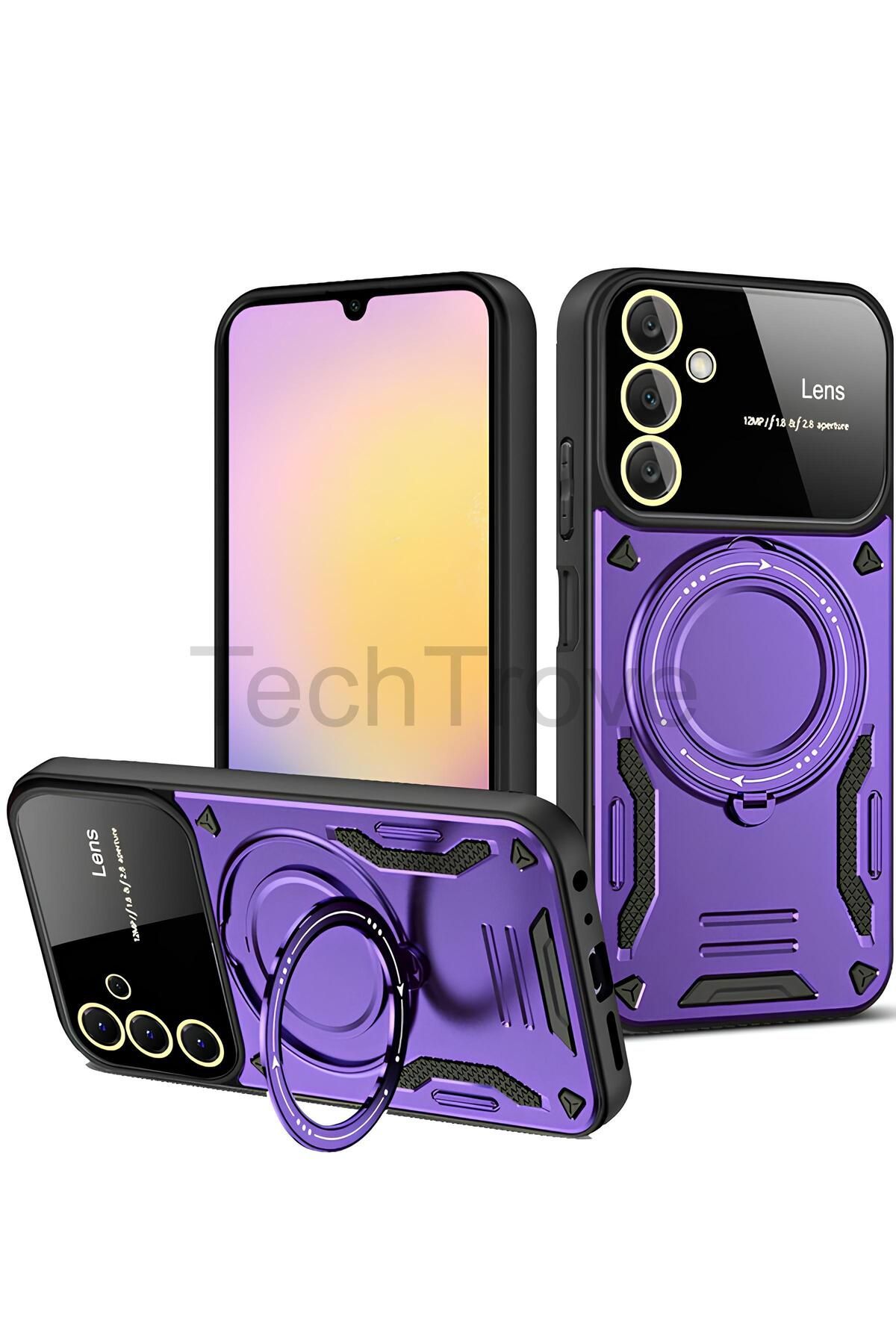 TechTrove Samsung Galaxy A25 Kılıf Kamera Korumalı Stand Özellikli Maksimum Darbe Korumalı Kapak