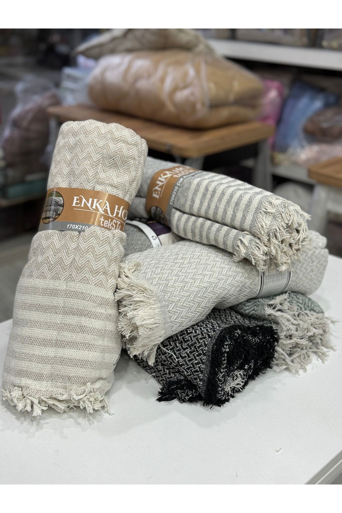 ENKA HOME ENKAHOME %100 PAMUKLU KOLTUK ÖRTÜSÜ 170X210 EBATINDA