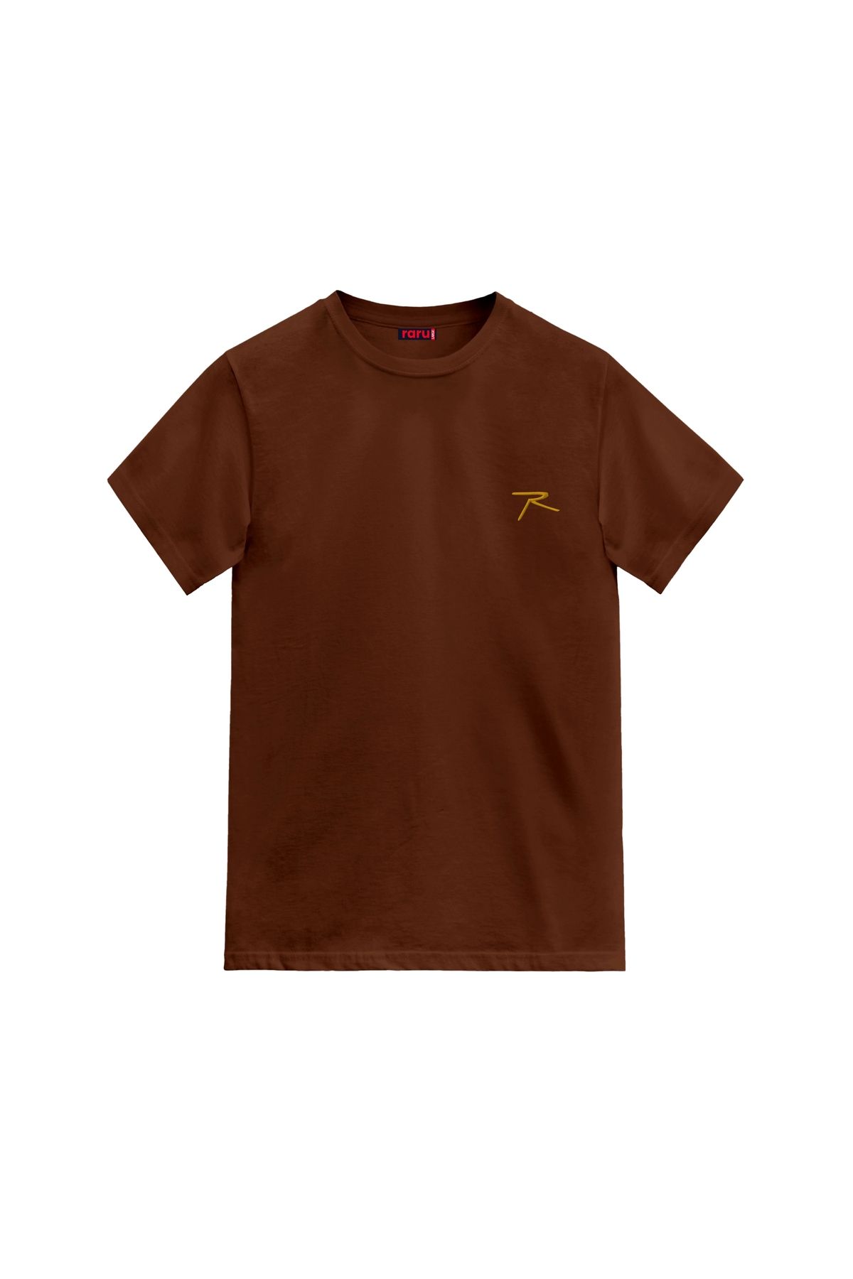 raru %100 Pamuk T-Shirt AGNITIO TABA
