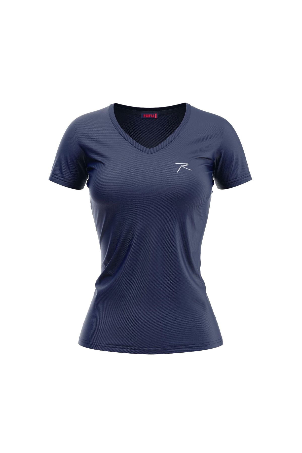 raru Kadın %100 Pamuk T-Shirt MULIER LACİVERT