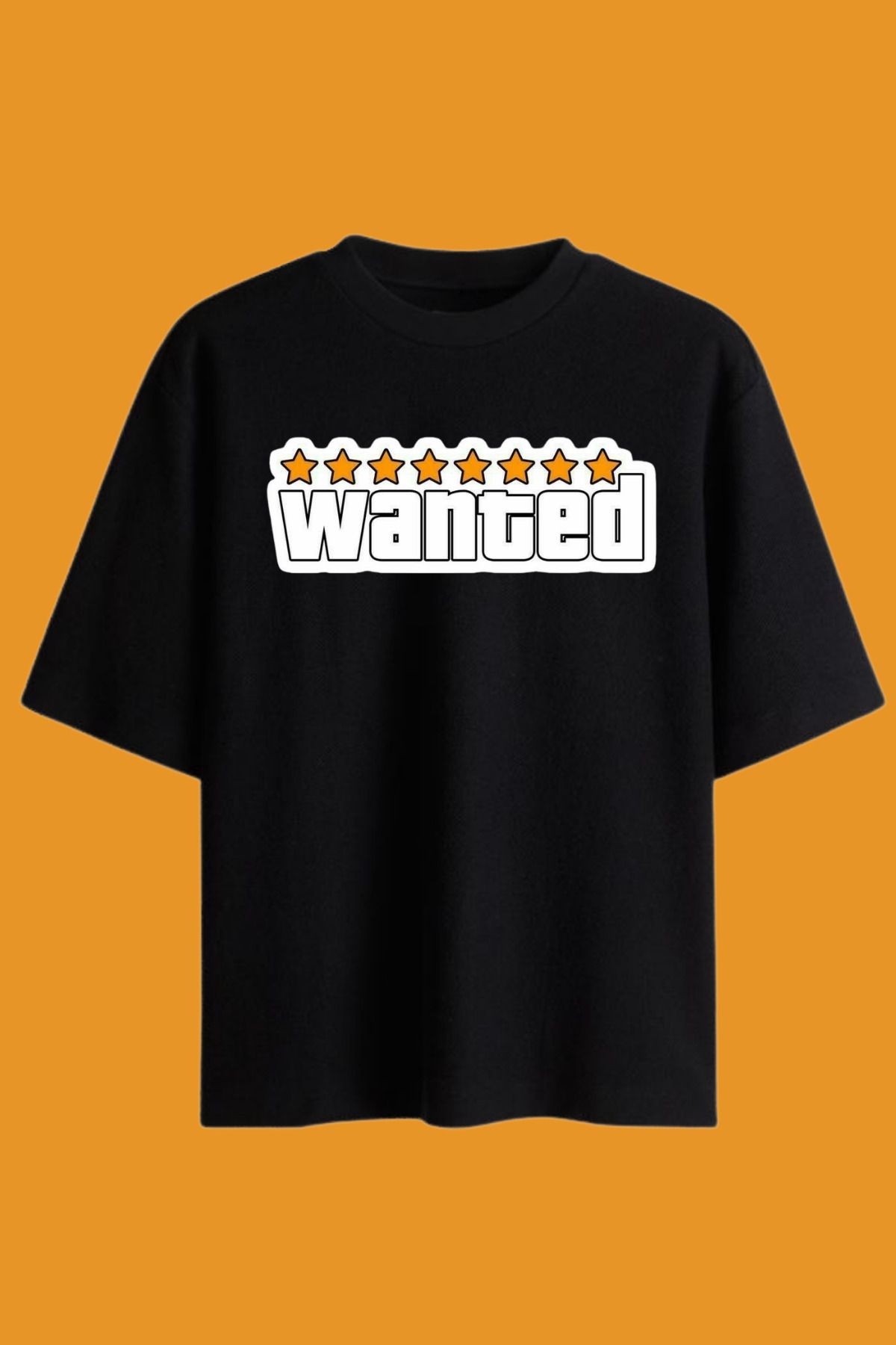 Dupe Design Wanted Baskılı Oversize T-shirt