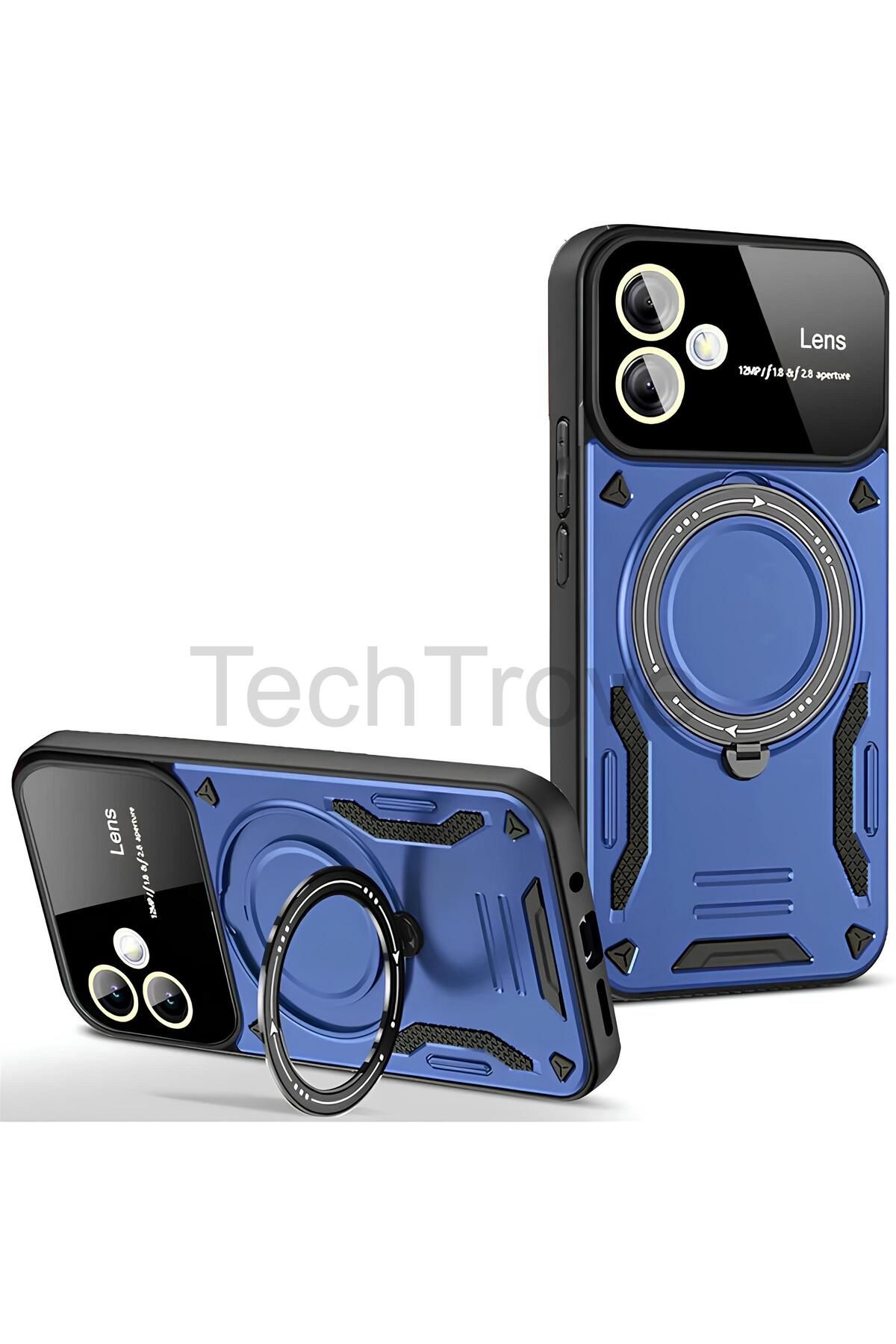 TechTrove Samsung Galaxy A05 Kılıf Kamera Korumalı Stand Özellikli Maksimum Darbe Korumalı Kapak