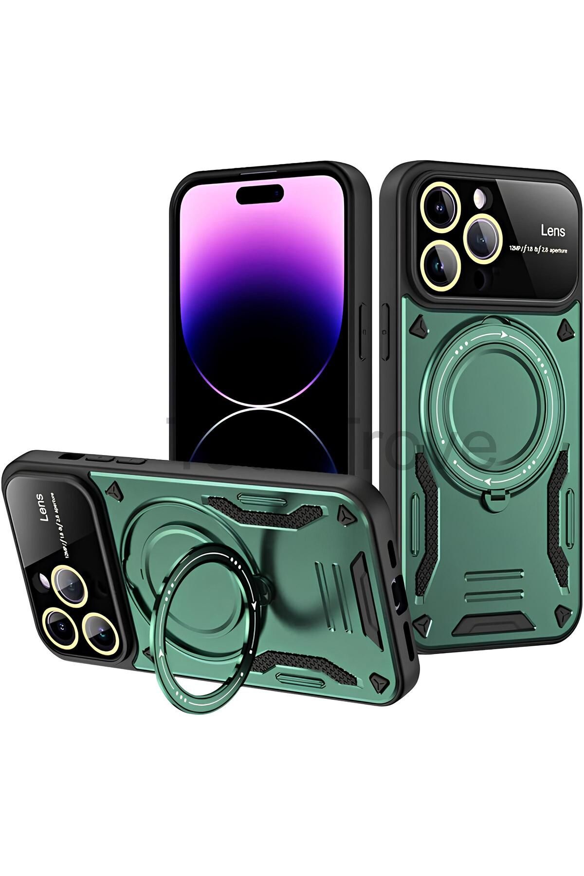 TechTrove iPhone 16 Pro Max Kılıf Kamera Korumalı Stand Özellikli Maksimum Darbe Korumalı Kapak